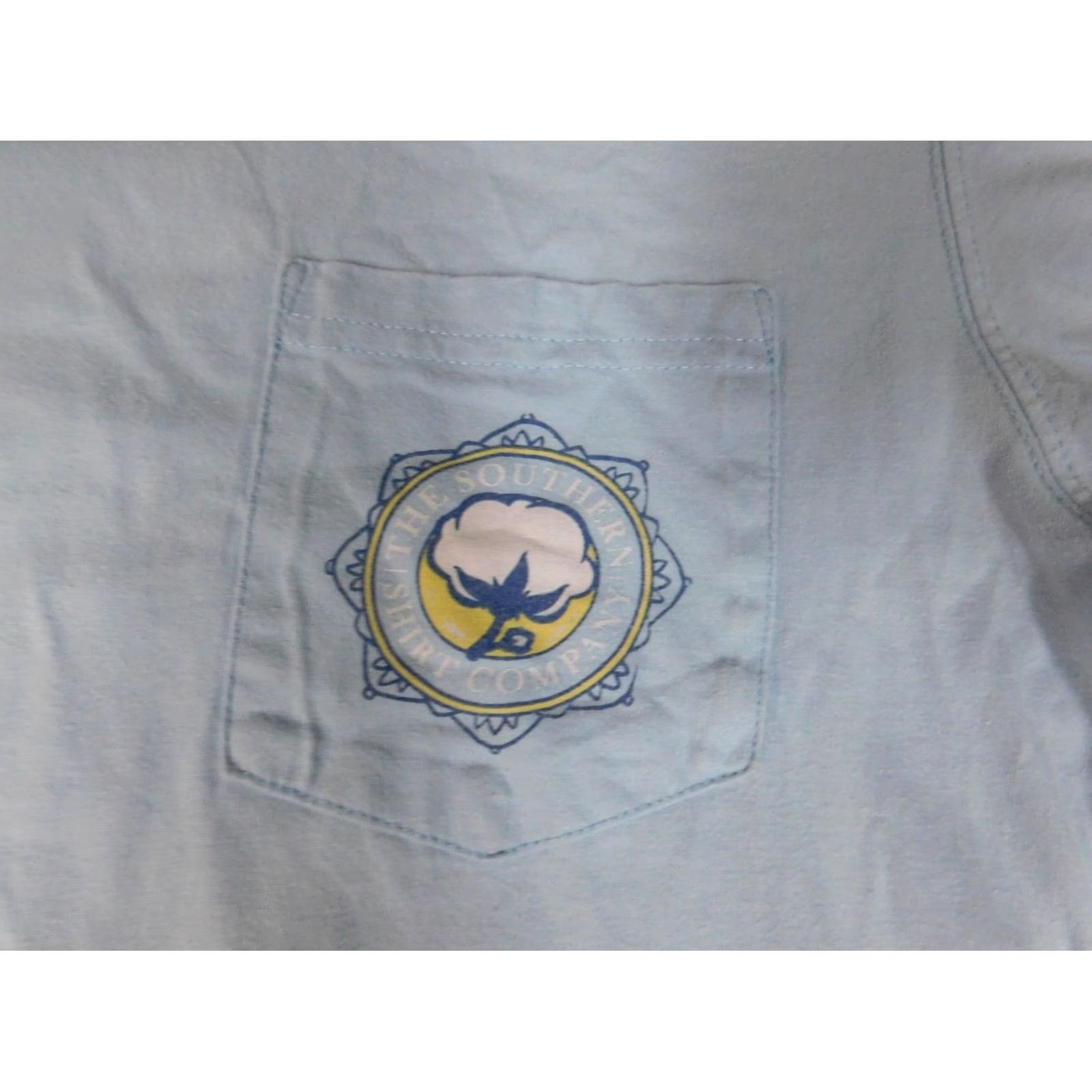Vintage Southern Shirt Womens S Blue Pullover Crew Neck Graphic Flowers Casual Shirt 90s American Flowers Mens? Womens Size S / US 4 / IT 40 - 7 Thumbnail