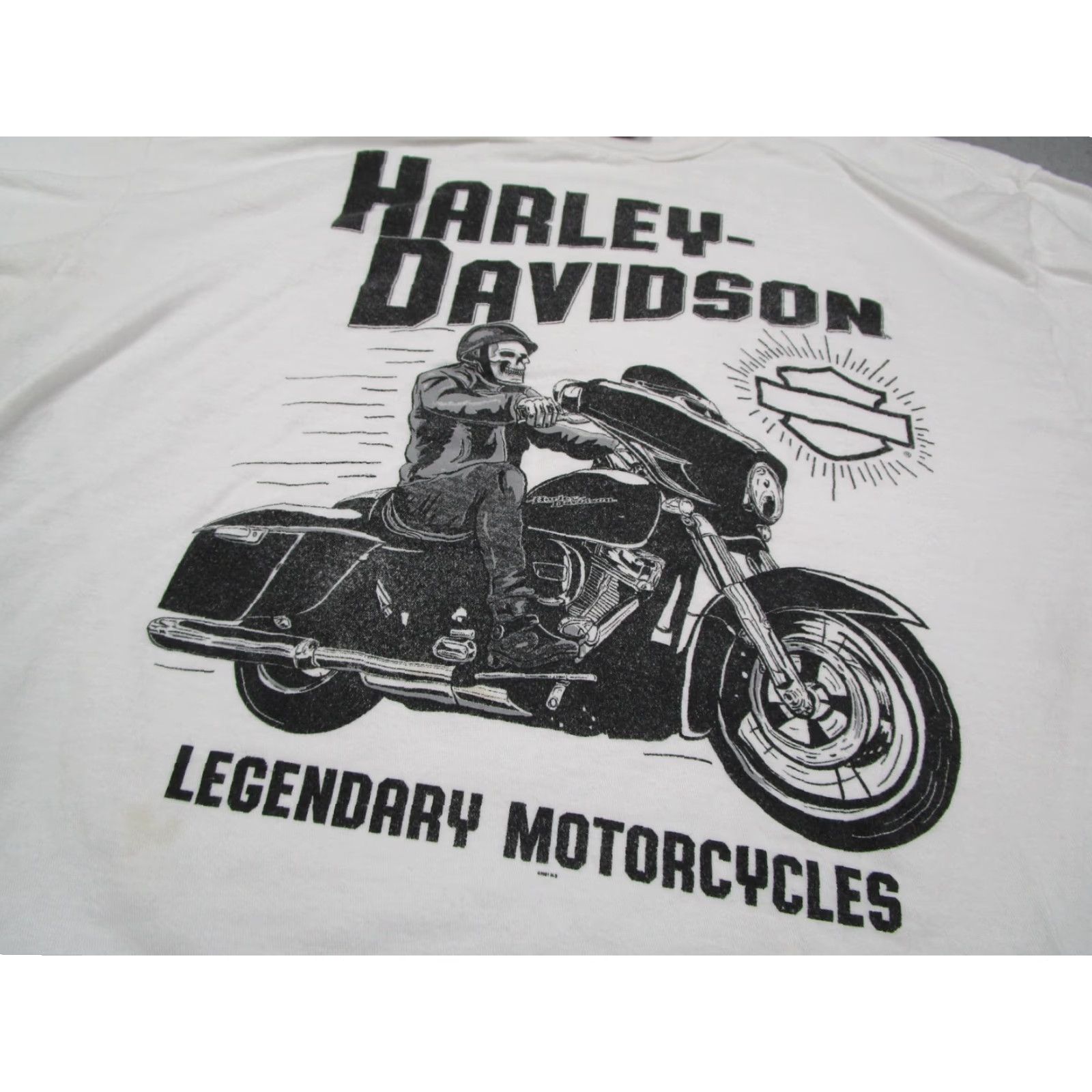 Harley Davidson Harley-Davidson Shirt Mens Large White Legendary Motorcycles Rocklin CA Eagle Size US L / EU 52-54 / 3 - 2 Thumbnail