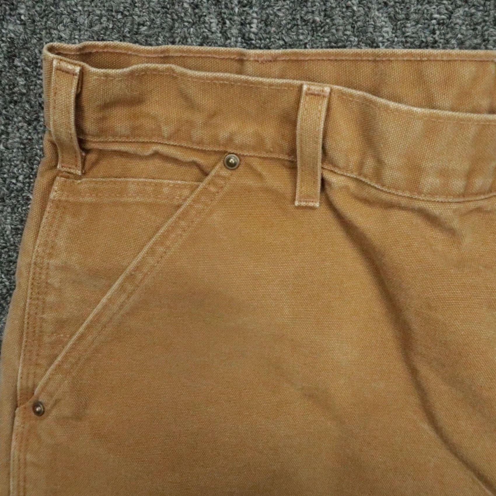 Carhartt VINTAGE Carhartt Pants Men Brown 42x32 Double Knee Duck Loose Utility Workwear Size US 42 / EU 58 - 3 Thumbnail