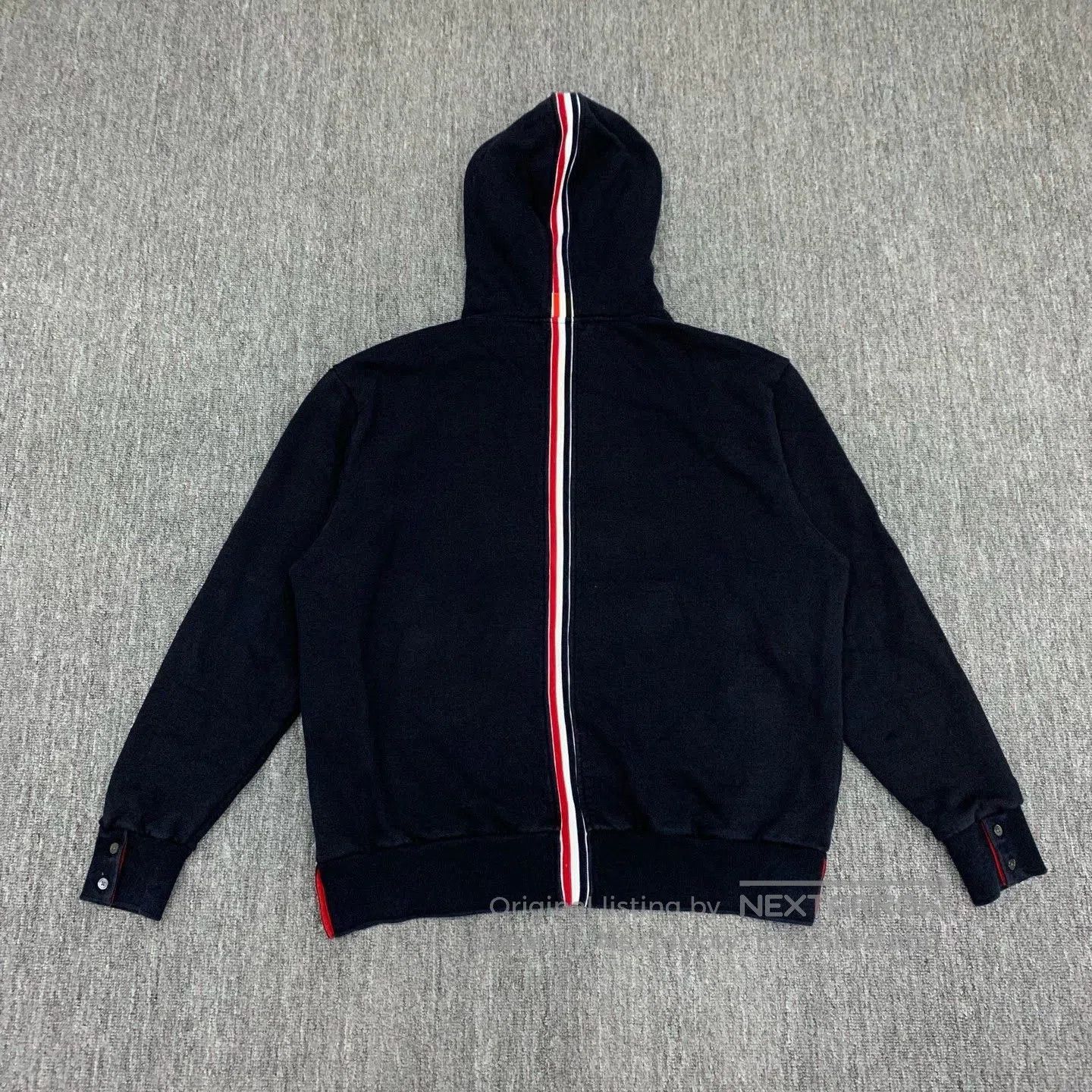 Thom Browne thom browne navy striped hooded sweatshirt. Size US L / EU 52-54 / 3 - 2 Thumbnail