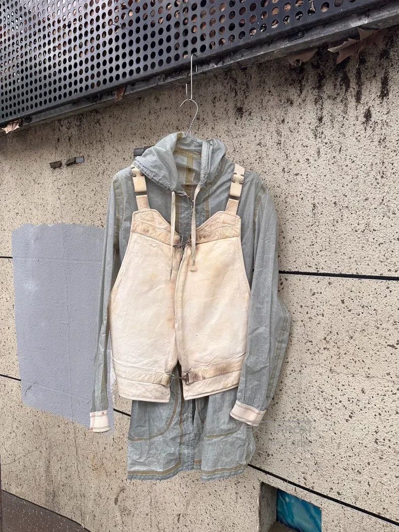 Carol Christian Poell Carol Christian Poell Parachute Bag Butcher's Jacket Size US S / EU 44-46 / 1 - 1 Thumbnail