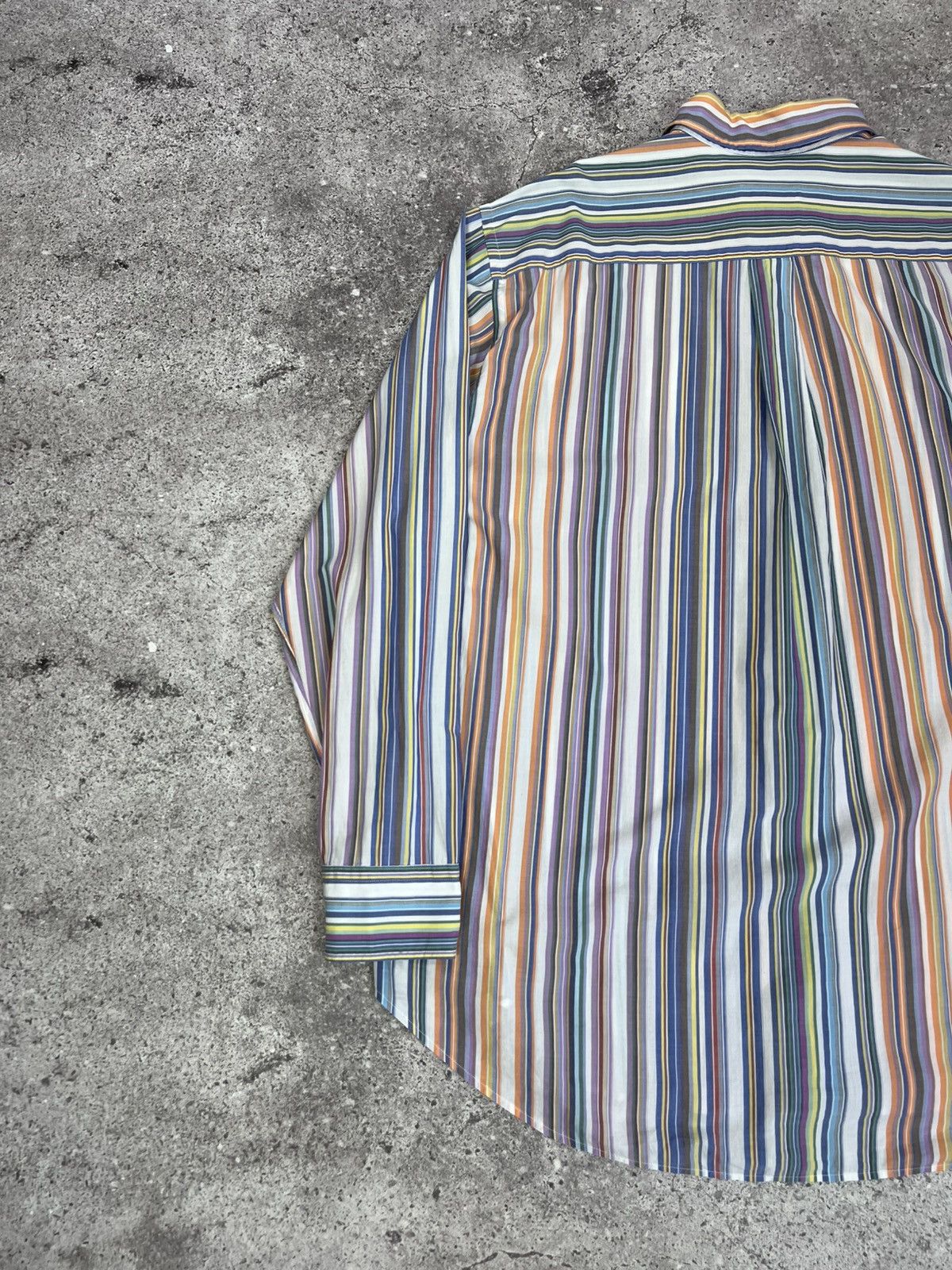 Etro Etro Striped Multicolor Shirt Button Up Long Sleeve Size US XL / EU 56 / 4 - 12 Thumbnail