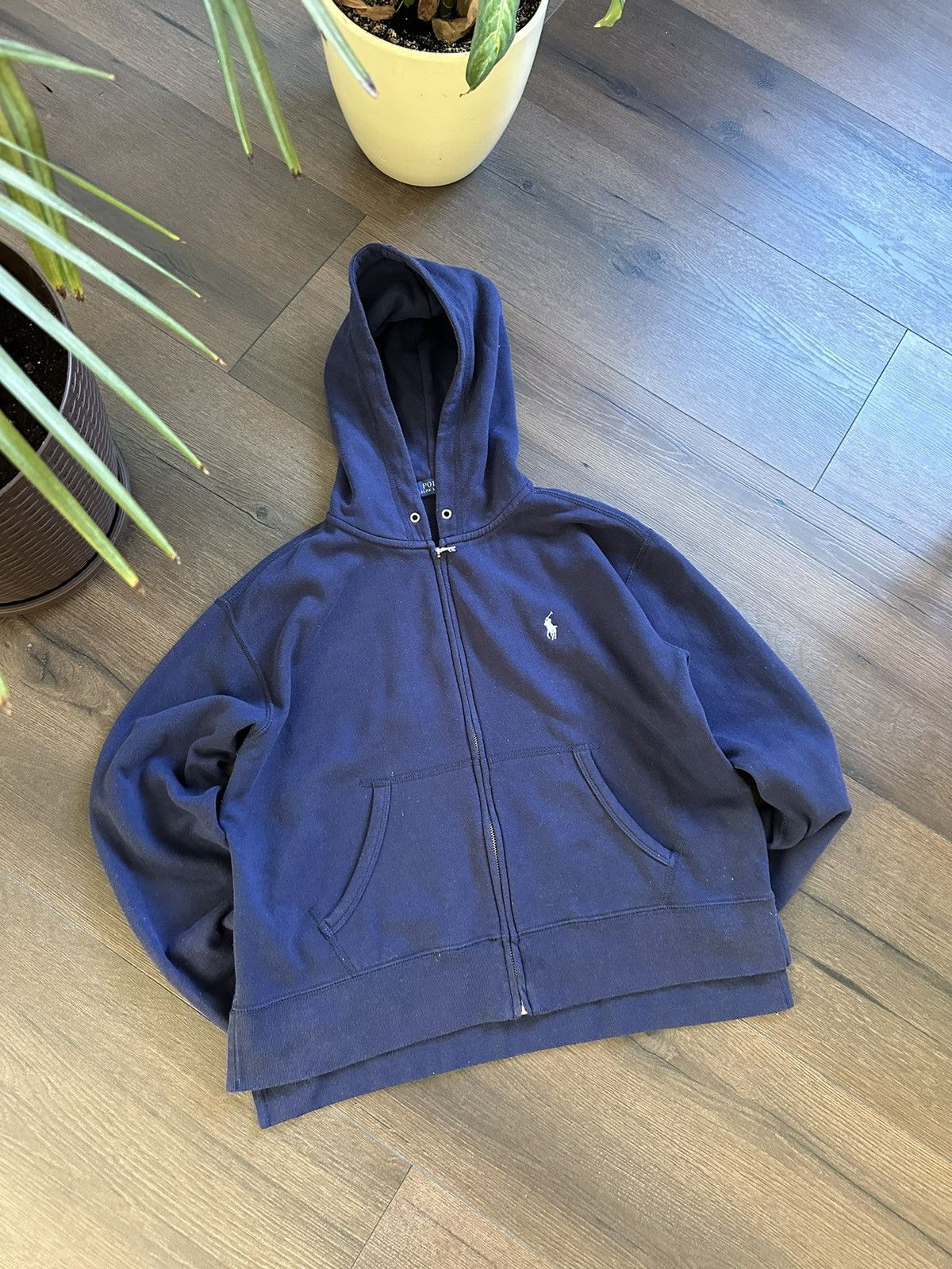 Vintage Polo Ralph Lauren Zip Hoodie Logo