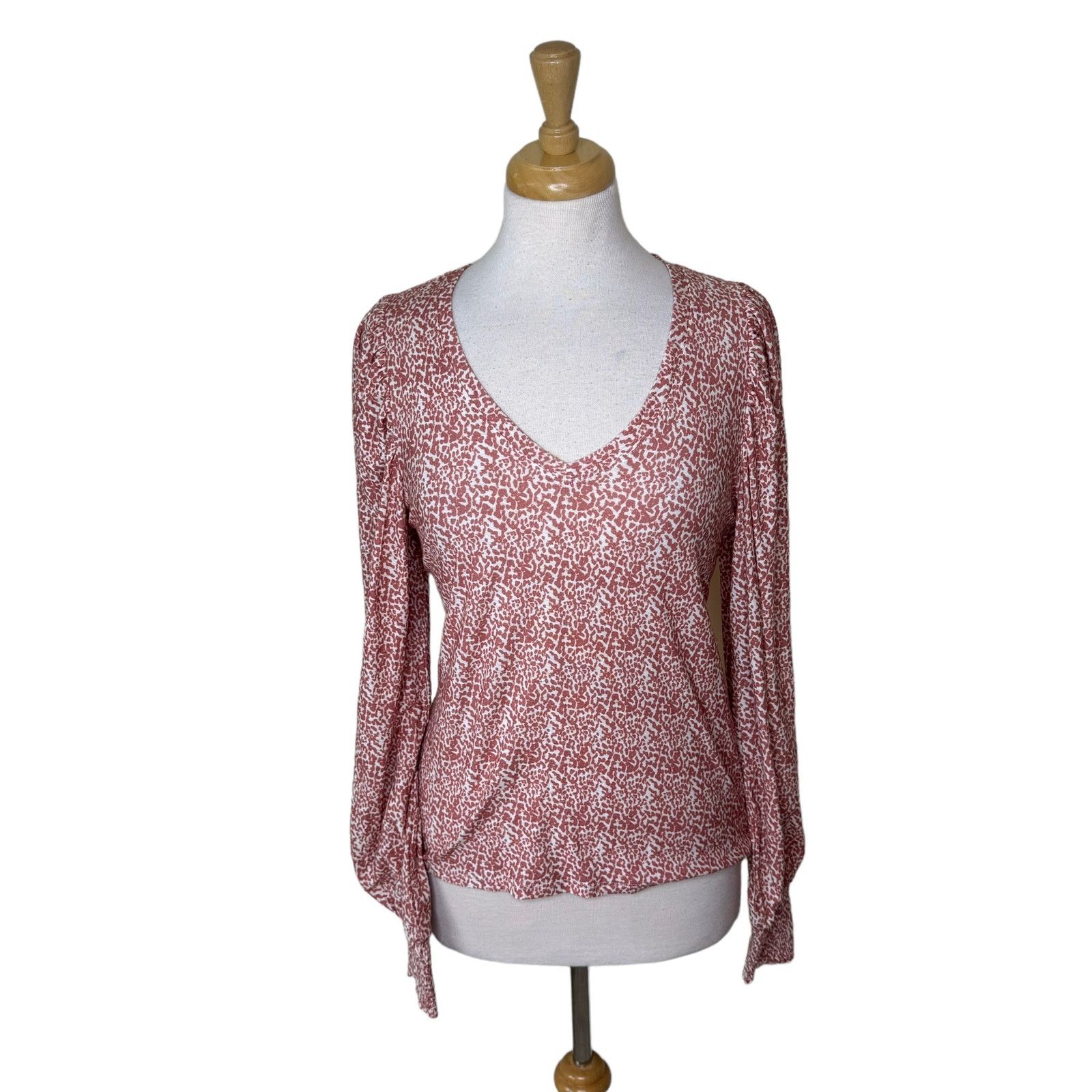 Nation LTD NATION LTD Tabitha Full Sleeve V Neck Small 100% Cotton Size S / US 4 / IT 40 - 3 Thumbnail