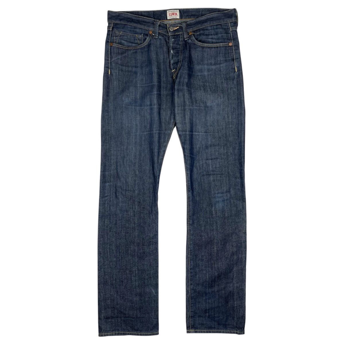 Edwin × Japanese Brand Edwin Japan ED-47 Relugar Straight Denim Jeans Size US 34 / EU 50 - 2 Thumbnail