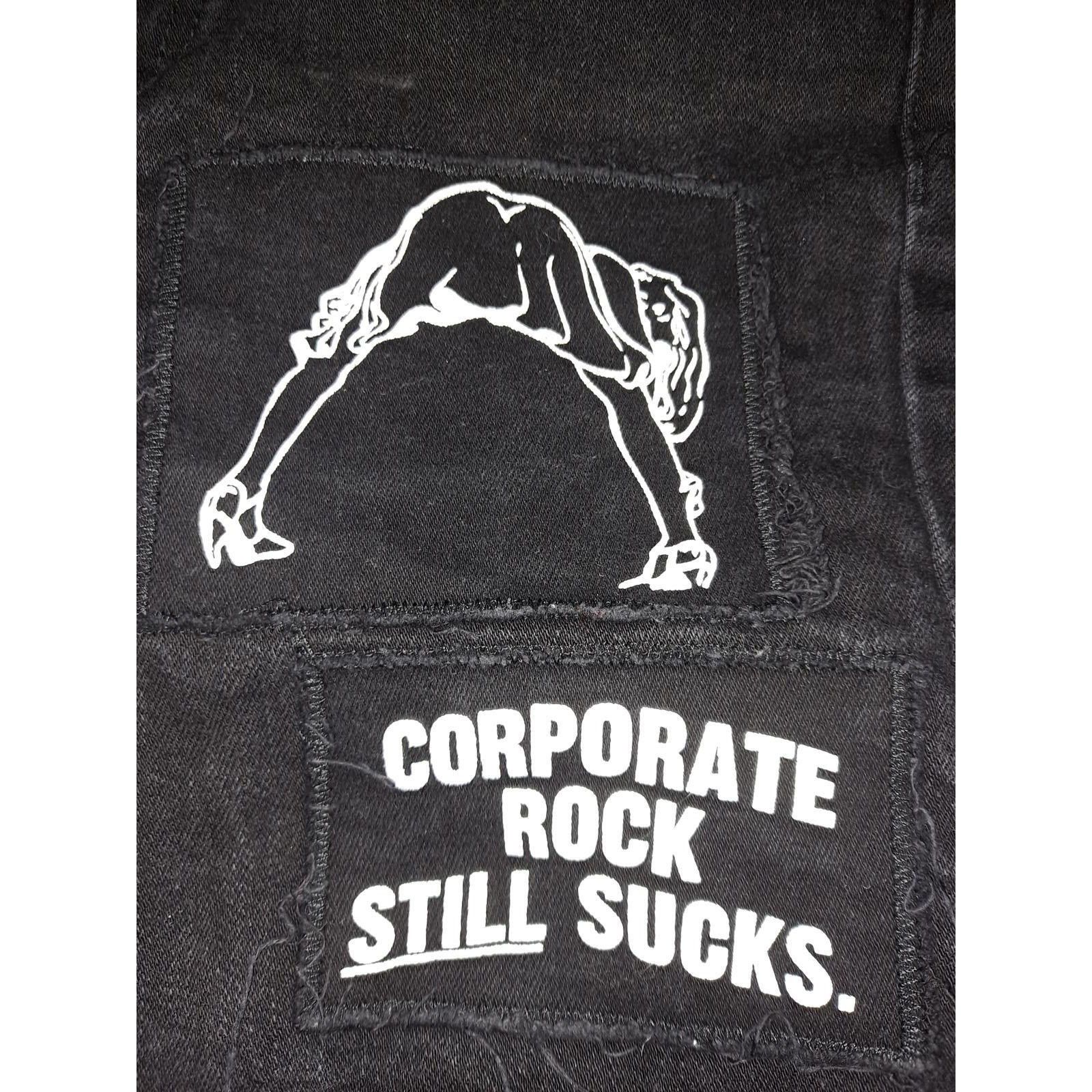 Other MNML EMO Jeans Black with White Patch Jeans Size 30 Size US 30 / EU 46 - 3 Thumbnail