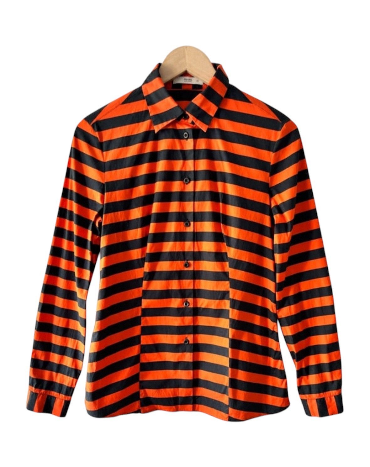 Prada PRADA rare prisoner long sleeve shirt Size M / US 6-8 / IT 42-44 - 1 Thumbnail