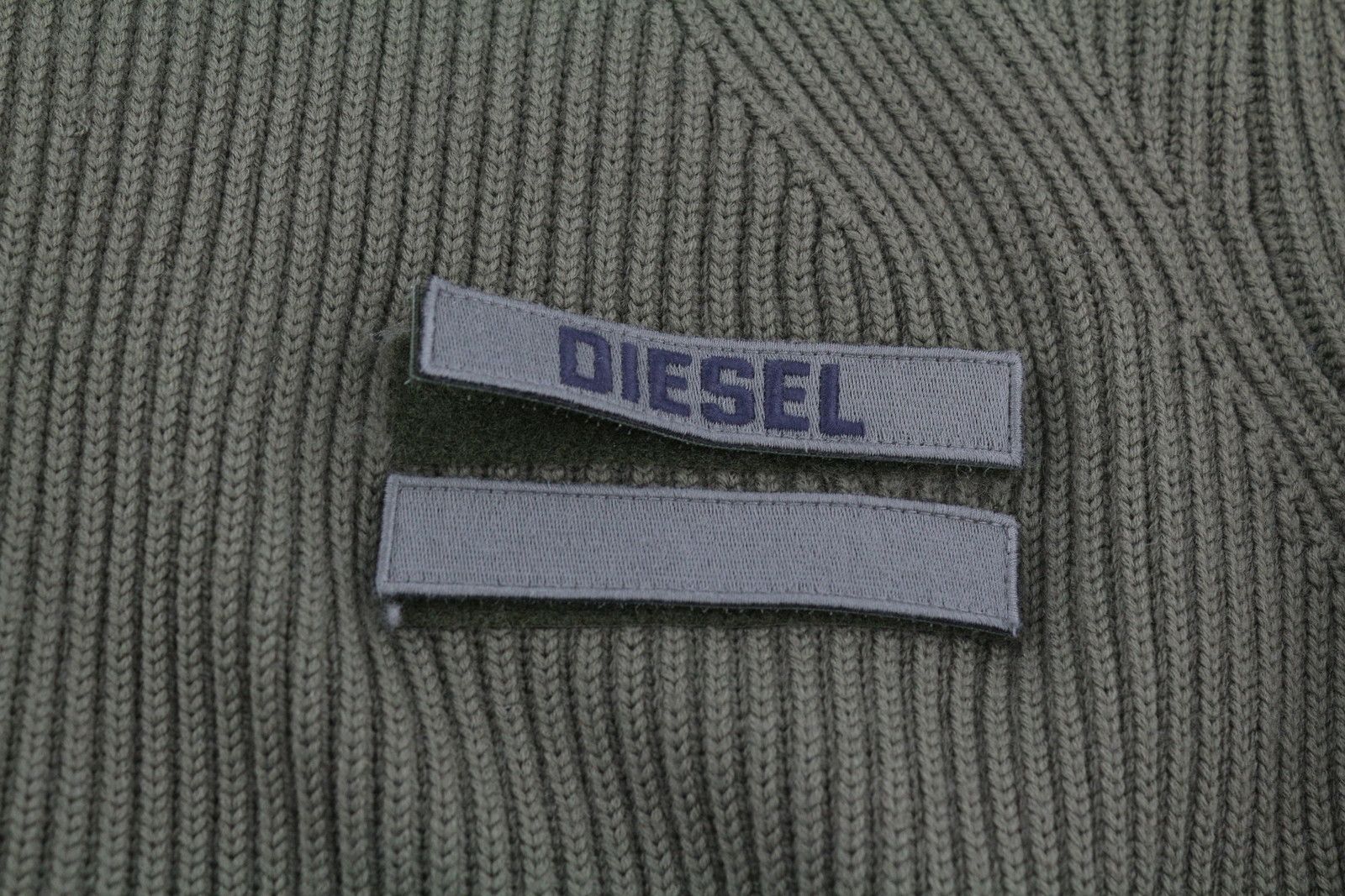 K-BIRMIN 2XL Khaki Wool Knit Logo Jumper 41147