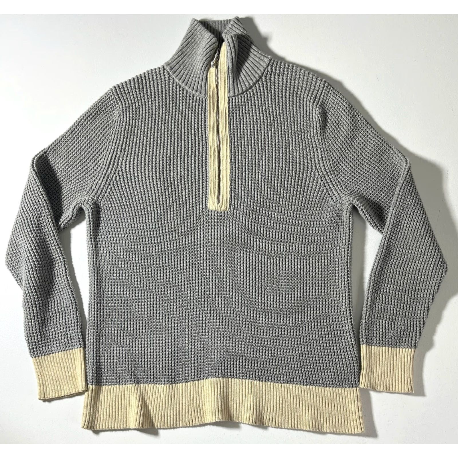 Patagonia Patagonia Women's Ponderosa Pine 1/4 Zip Sweater Drifter Grey 50835 M Black text: gray? Size M / US 6-8 / IT 42-44 - 5 Thumbnail