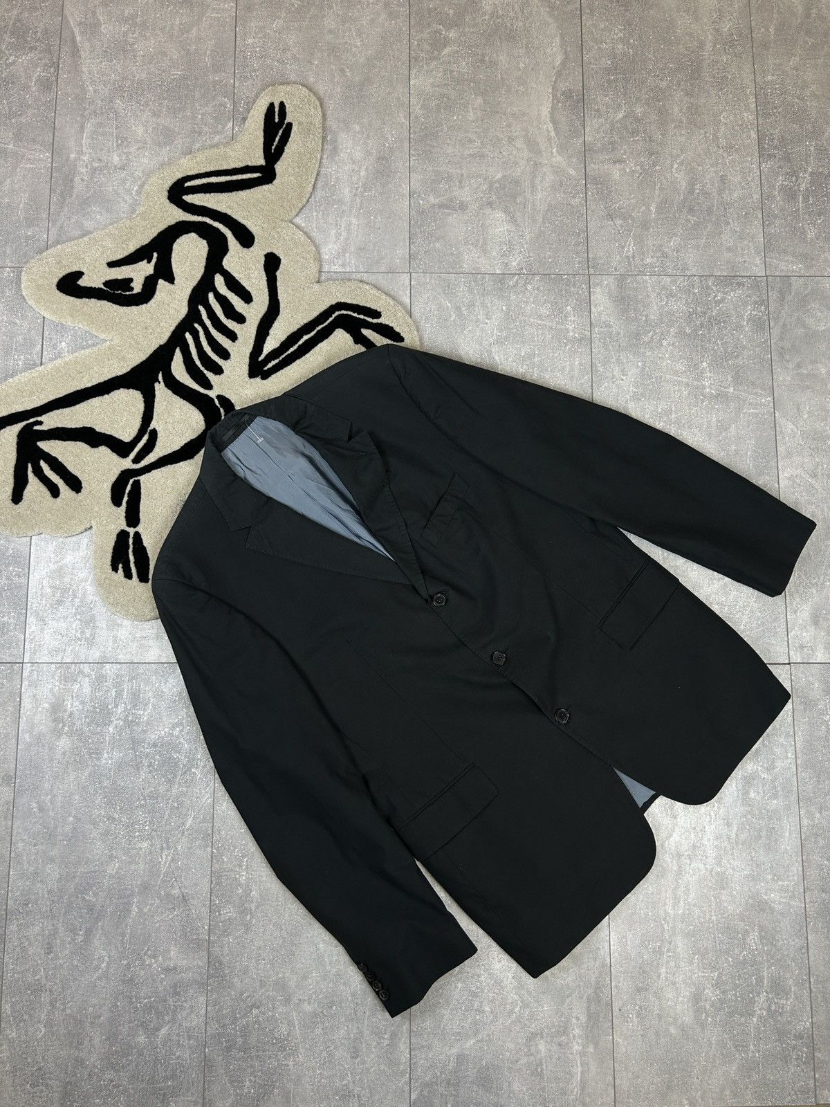 Hugo Boss Mens Vintage Hugo Boss blazer size XL black jacket rare Size 46S - 1 Thumbnail