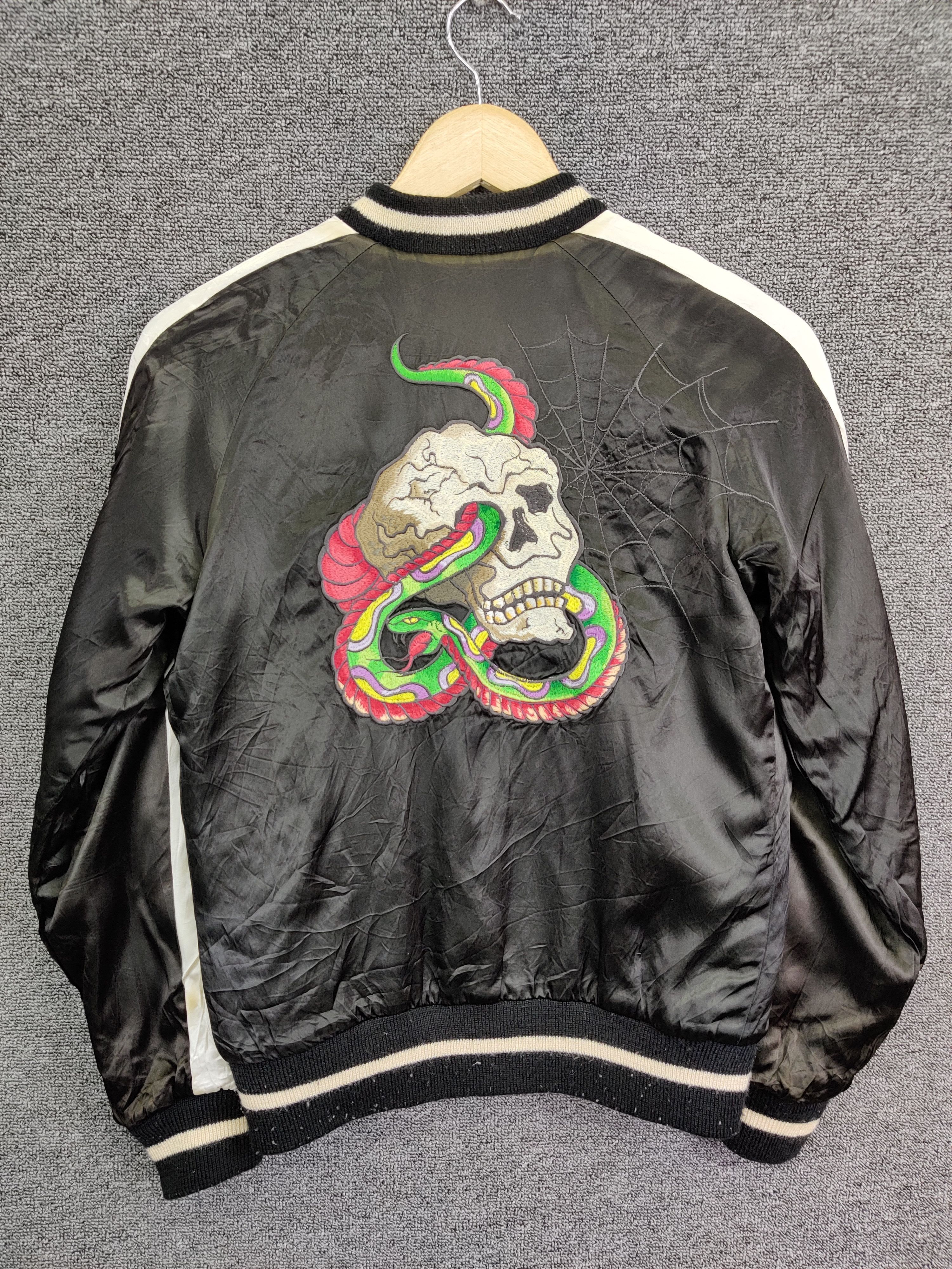 Vintage Vintage Ozone Rocks Reversible Sukajan Jacket Size US S / EU 44-46 / 1 - 3 Thumbnail