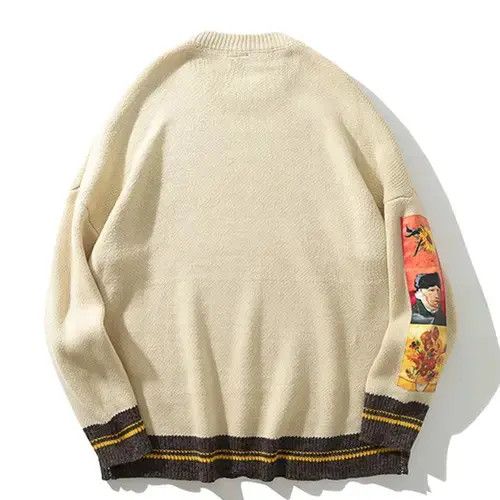 Vintage Van Gogh - Print Loose Sweater Size US M / EU 48-50 / 2 - 3 Thumbnail