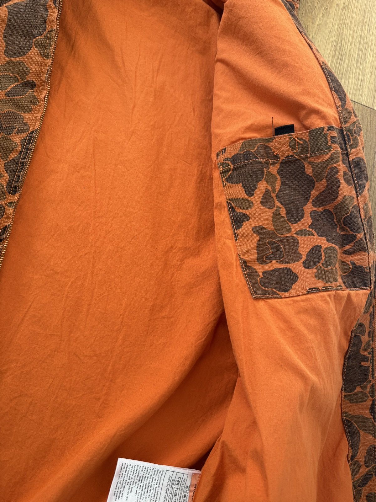 Carhartt Wip CARHARTT WIP ORANGE DUCK CAMO ACTIVE JACKET Size US L / EU 52-54 / 3 - 6 Thumbnail