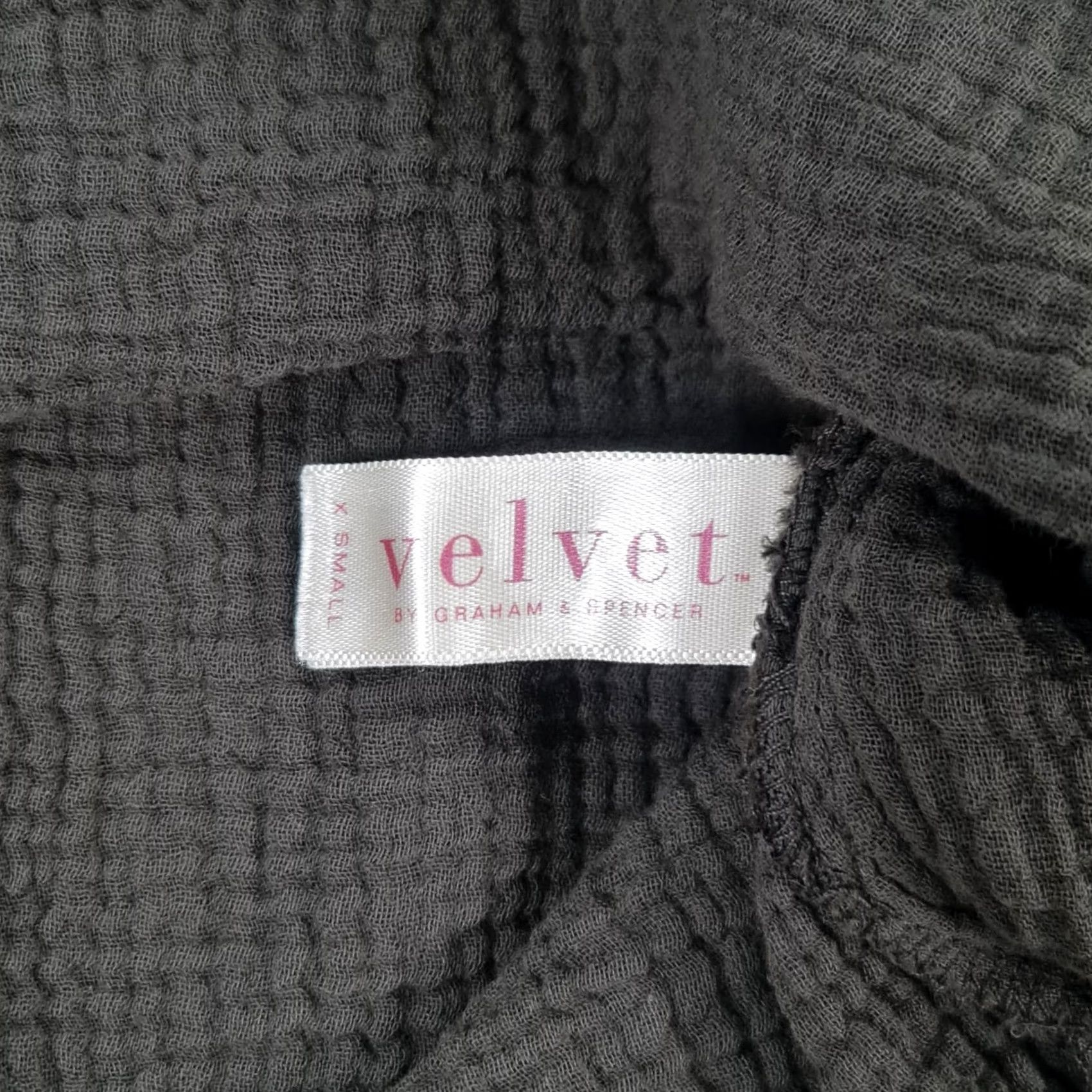 Velvet Velvet by Graham & Spencer Womens Dress Khaki Green XS 3/4 Sleeve A-Line Knee Length 100% Cotton Belted Pockets V-Neck Size XS / US 0-2 / IT 36-38 - 7 Thumbnail