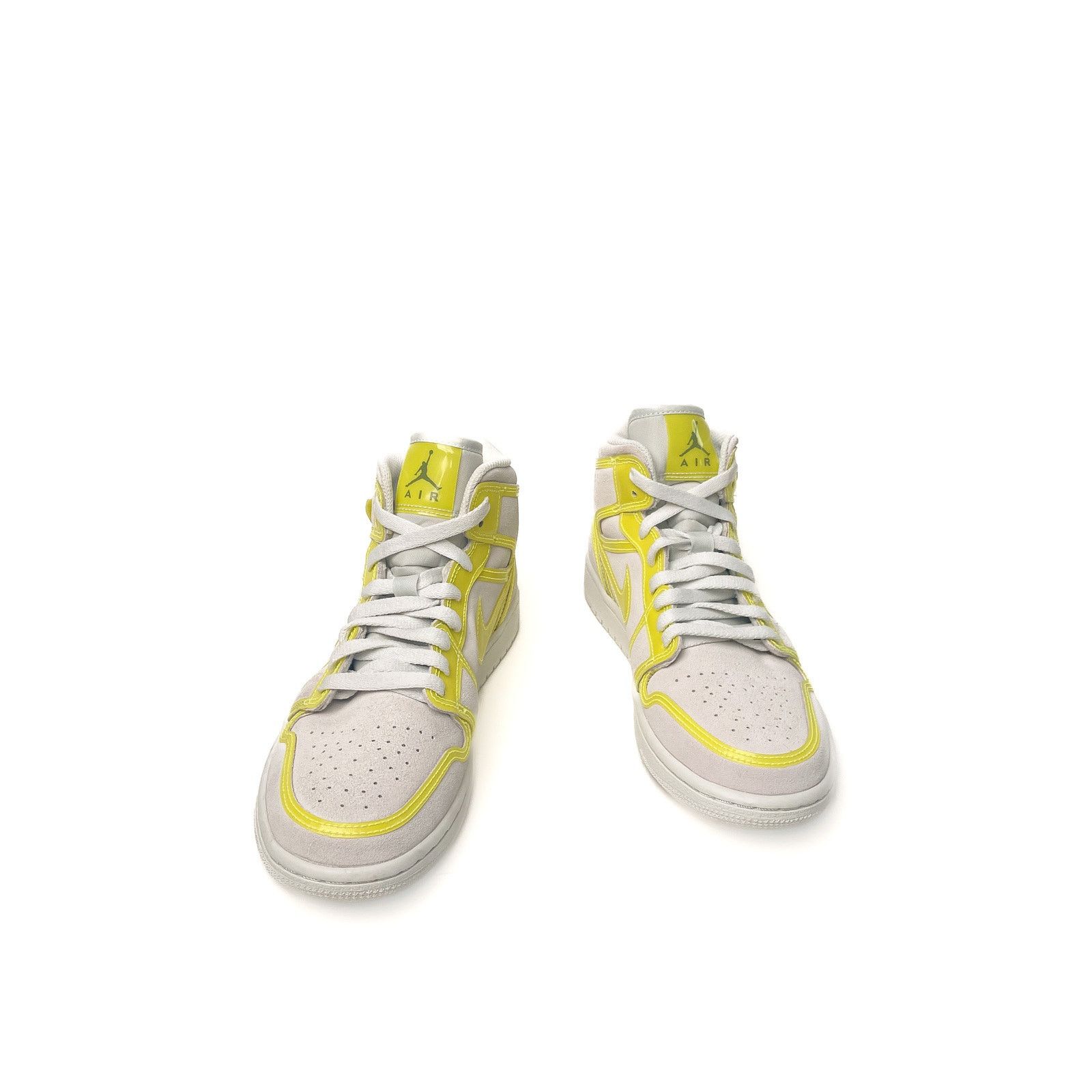 Nike White/Yellow Laser Sneakers Size US 9.5 / IT 39.5 - 3 Thumbnail