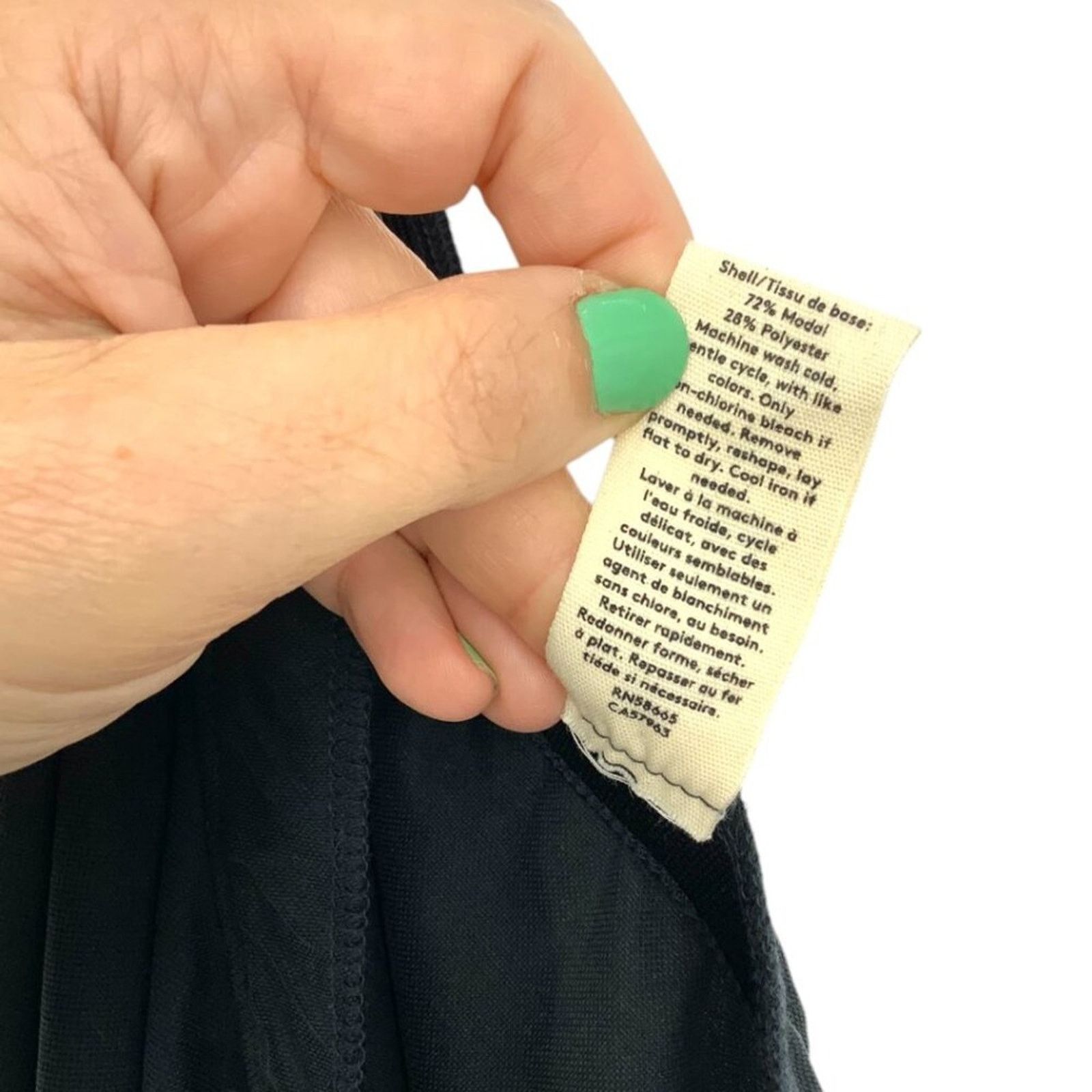 Other Open Edit Side Ruched Skirt In Black Size XL NWOT $45 MSRP Size 31" - 7 Thumbnail