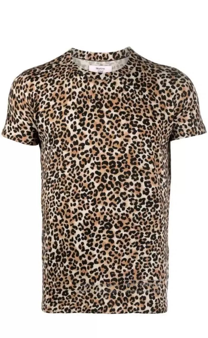 Martine Rose Martine Rose leopard print wool T-shirt. Size US M / EU 48-50 / 2 - 1 Thumbnail