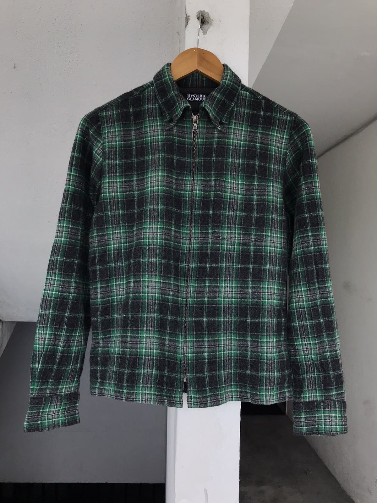 Hysteric Glamour Hysteric Glamour Wool Plaid Zipper Jacket Size US S / EU 44-46 / 1 - 1 Thumbnail