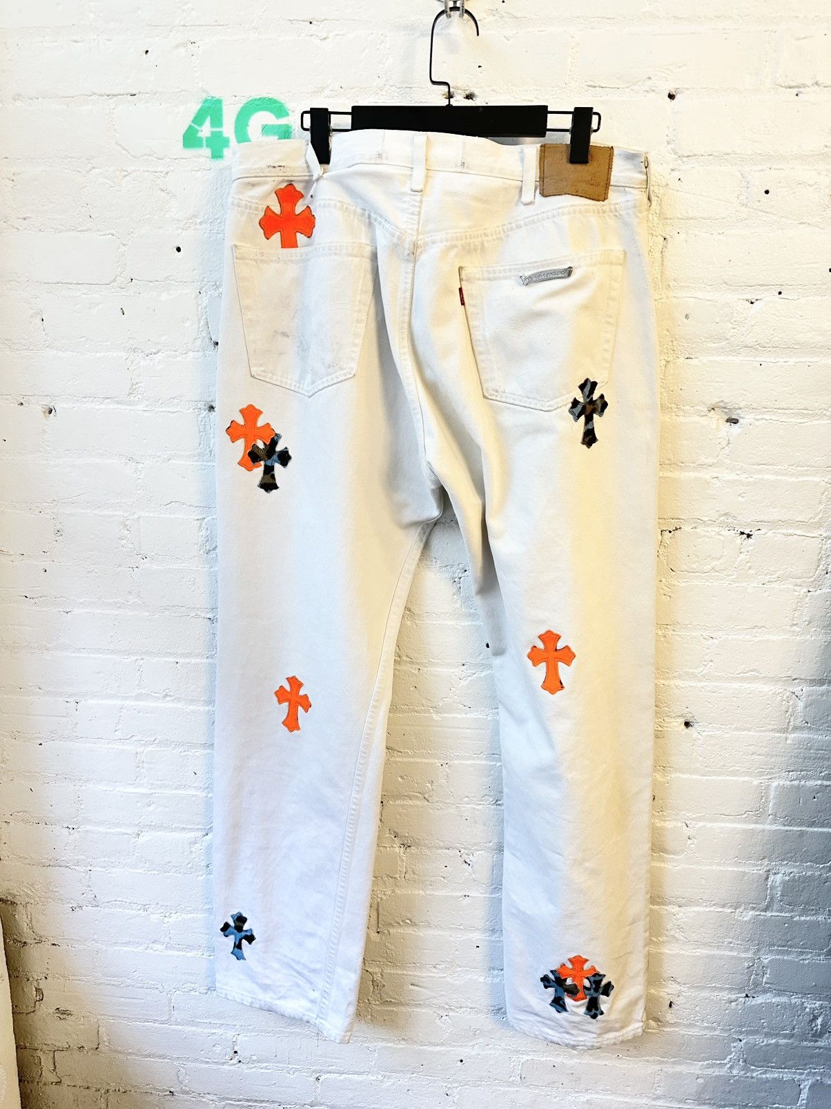 Chrome Hearts Chrome Hearts St. BARTHS rare levi cross patch jeans Size US 36 / EU 52 - 3 Thumbnail