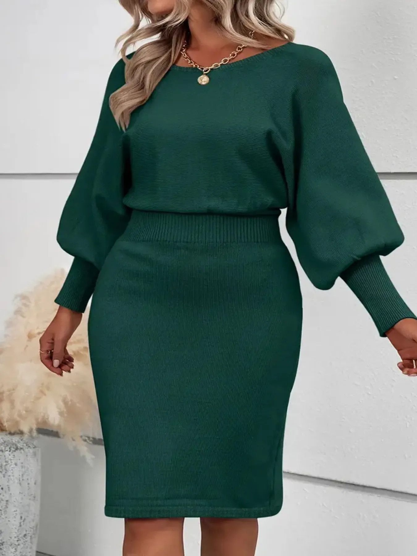 Other Plus Size Women's Long Sleeve Temperament Dress Size XXL / US 16-18 / IT 52-54 - 1 Thumbnail