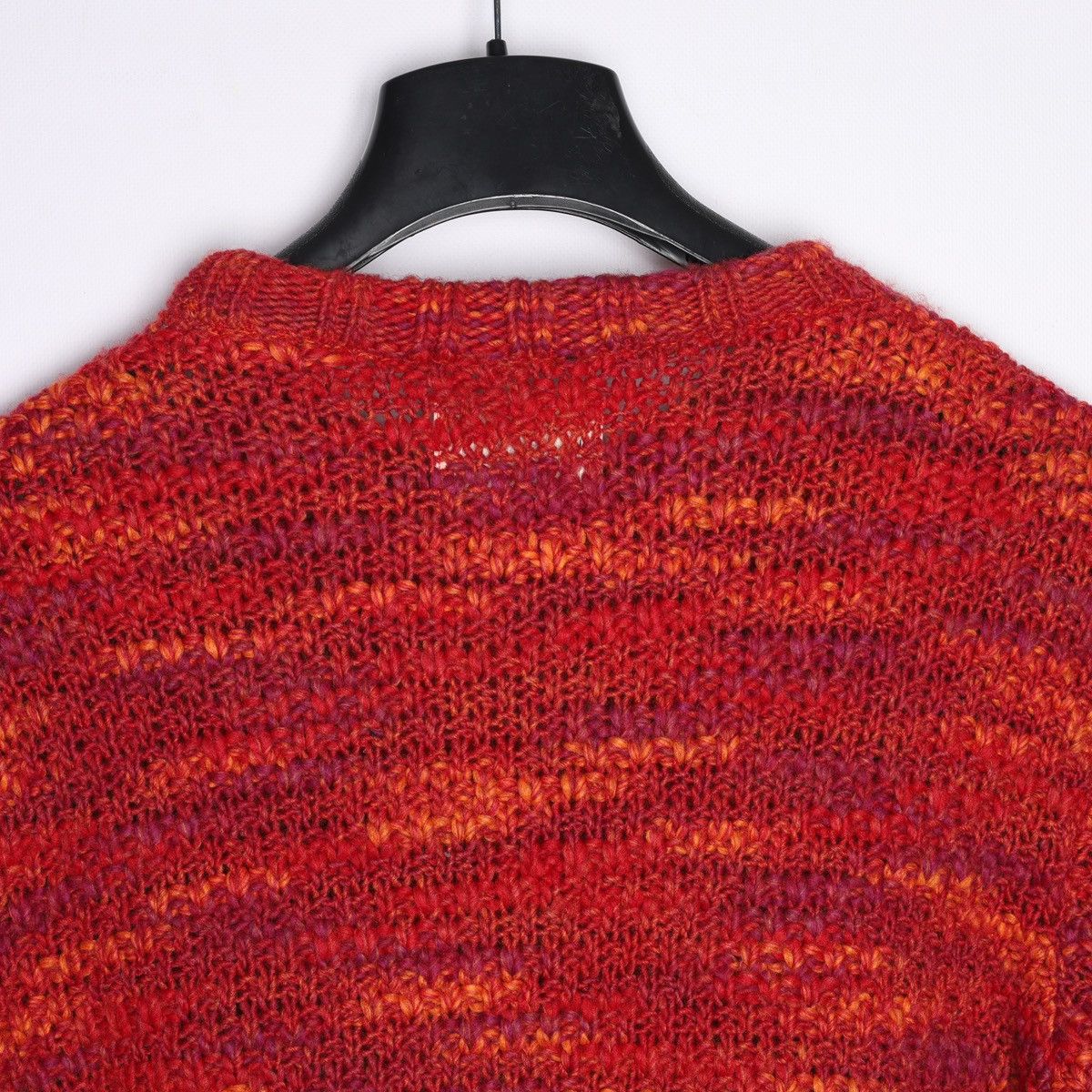 Folk Folk Acrylic Wool Sweater Orange Red Knit Size US L / EU 52-54 / 3 - 14 Thumbnail