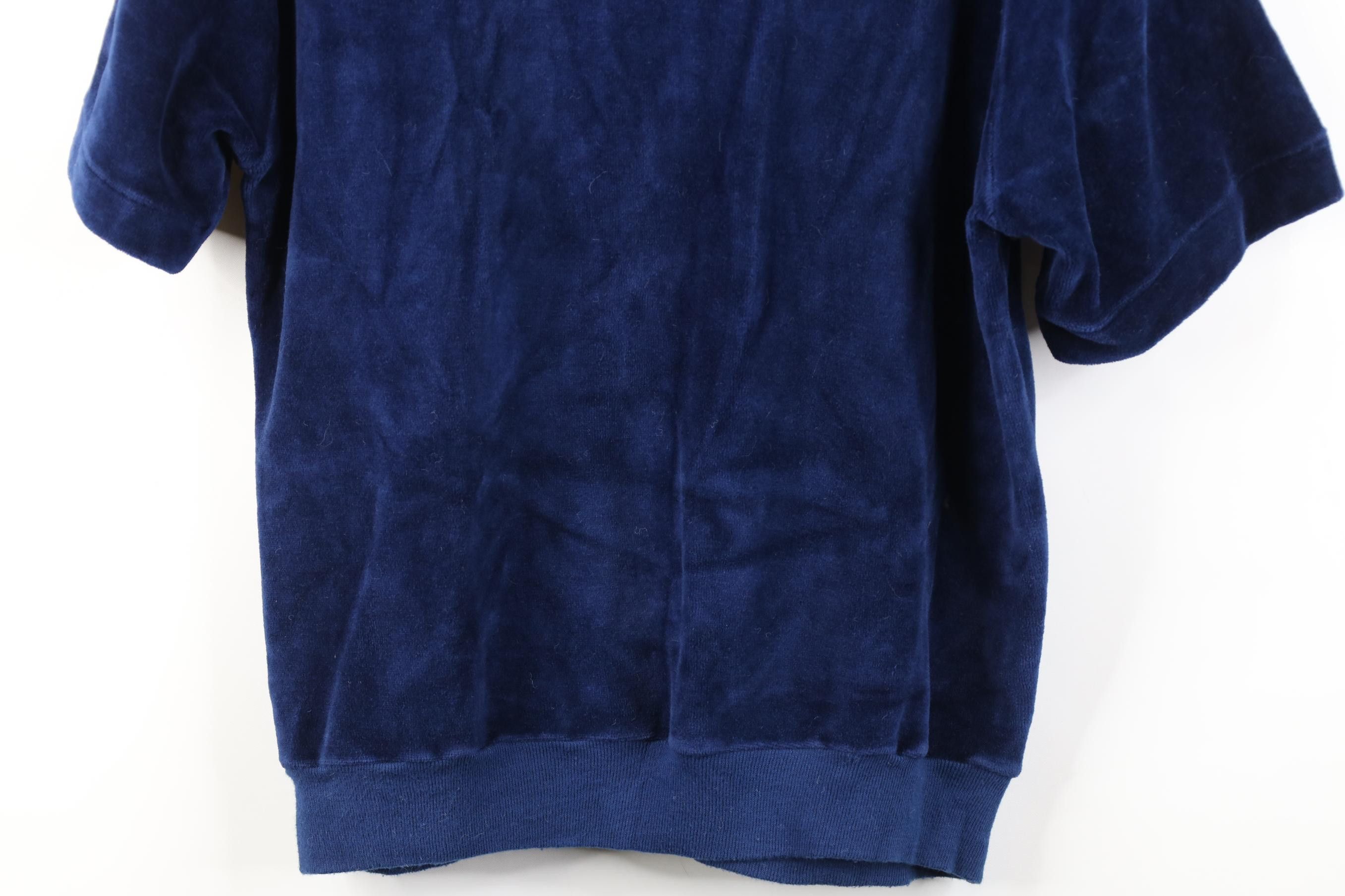 Vintage Vintage 70s Streetwear Velvet Short Sleeve Sweater USA Size US S / EU 44-46 / 1 - 13 Thumbnail