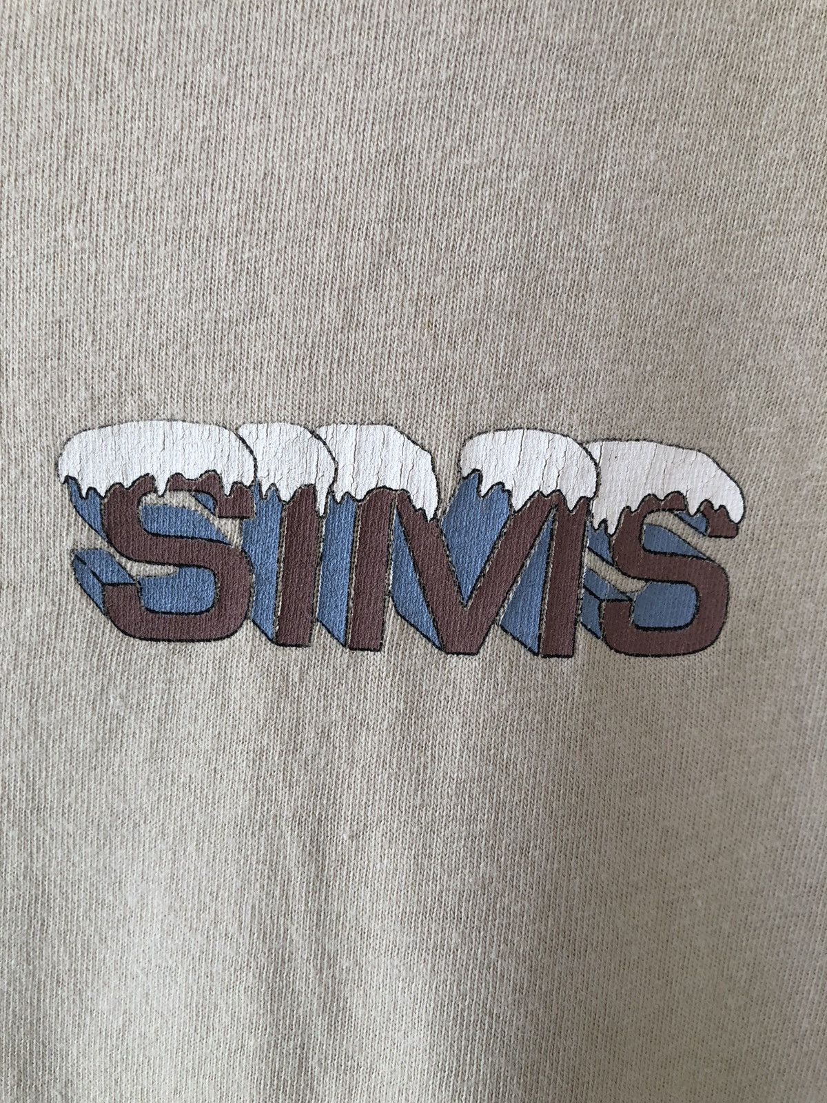 Santa Cruz Skateboards × Vintage Vintage 90s SIMS Skateboard Streetwear Tee Size US L / EU 52-54 / 3 - 6 Thumbnail