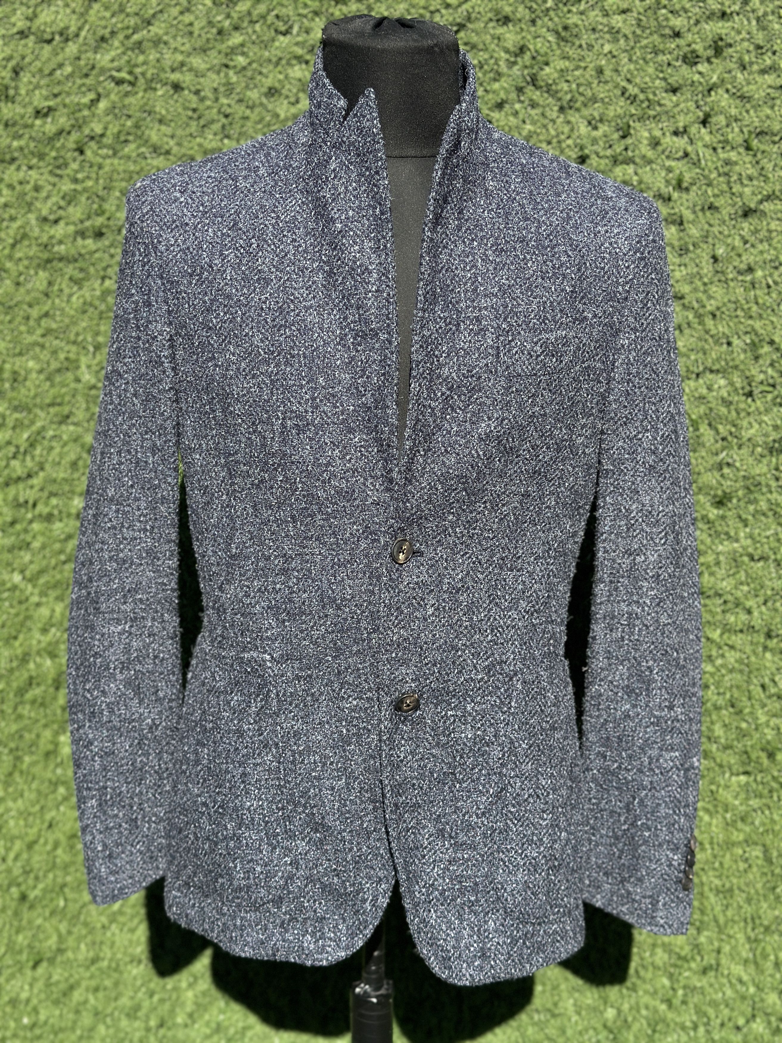 Boglioli Boglioli K-Jacket Bouclé Tweed 2 Button Patch Pockets 48R Size 48R - 2 Thumbnail