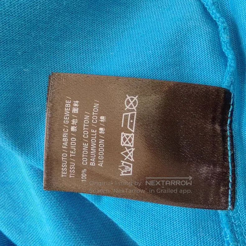 Balenciaga Balenciaga Blue Letter Crew Neck Short Sleeve Size US M / EU 48-50 / 2 - 3 Thumbnail