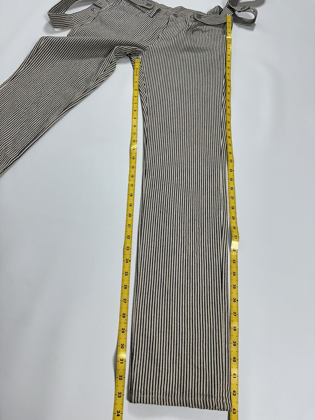 Kim Jones Kim Jones x GU Stripe Detachable Suspender Pants Size US 29 - 11 Thumbnail