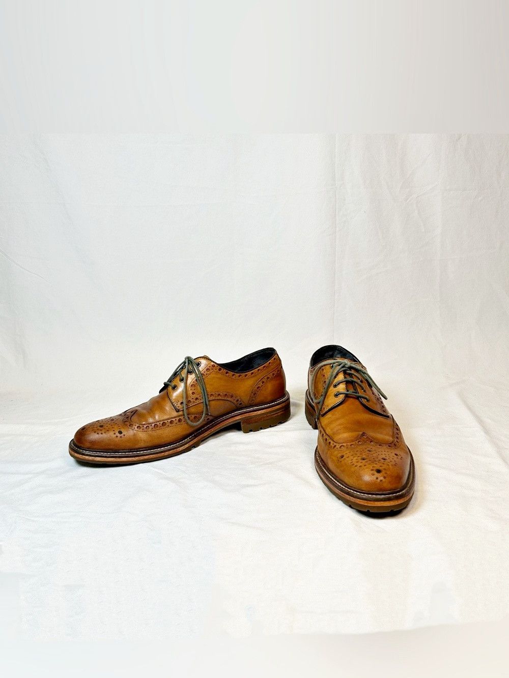 Johnston & Murphy Johnston & Murphy Leather Karnes Wingtip Brogues Shoes Size US 10.5 / EU 43-44 - 2 Thumbnail