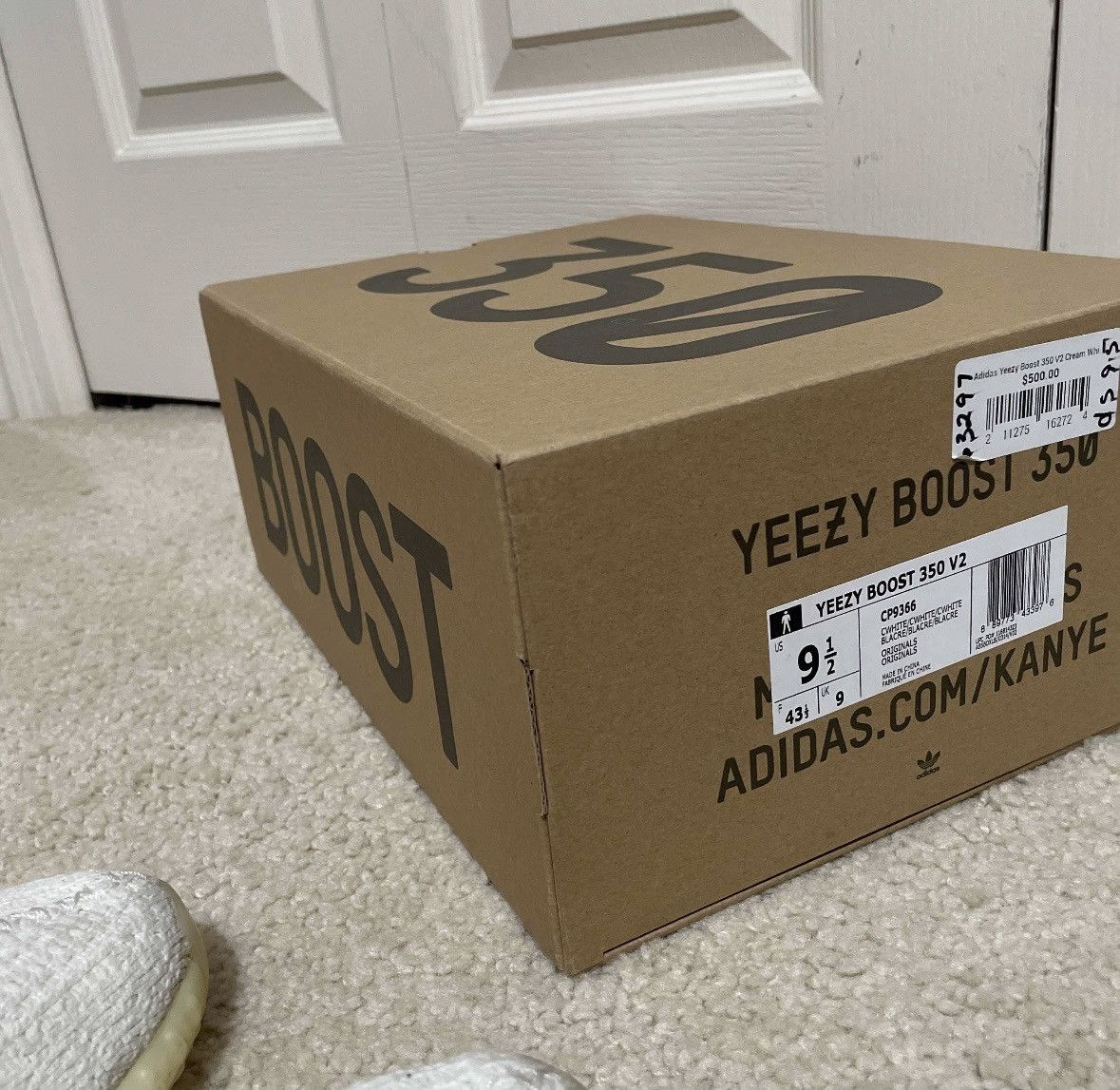 Adidas Yeezy 350v2 Cream Size US 9.5 / EU 42-43 - 6 Thumbnail