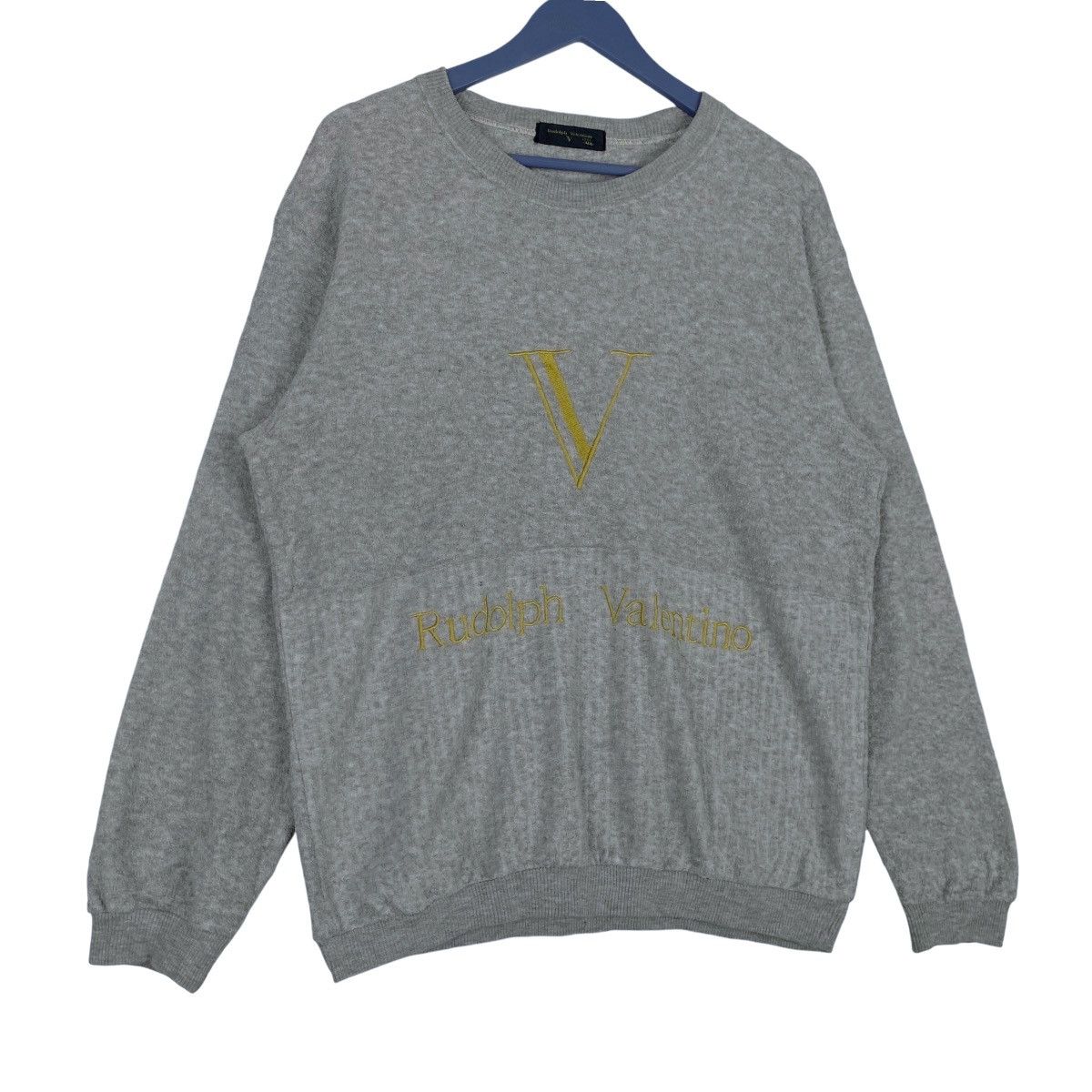 Valentino × Vintage Vintage Rudolph Valentino Printed Crewneck Sweatshirt Size US L / EU 52-54 / 3 - 3 Thumbnail
