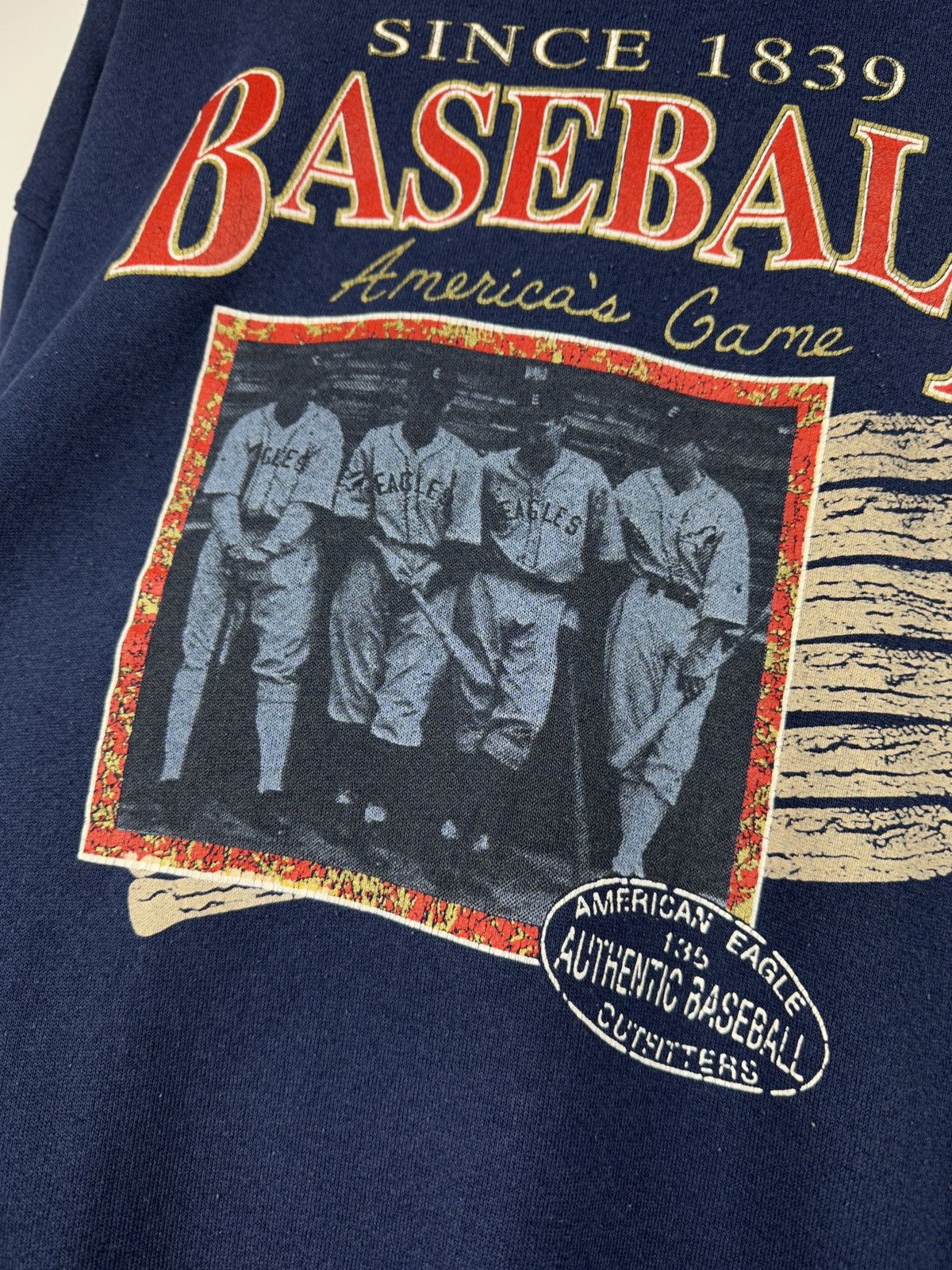 American Eagle Outfitters × Vintage Vintage 90’s American Eagle Outfitters Baseball Sweatshirt Size US M / EU 48-50 / 2 - 6 Thumbnail