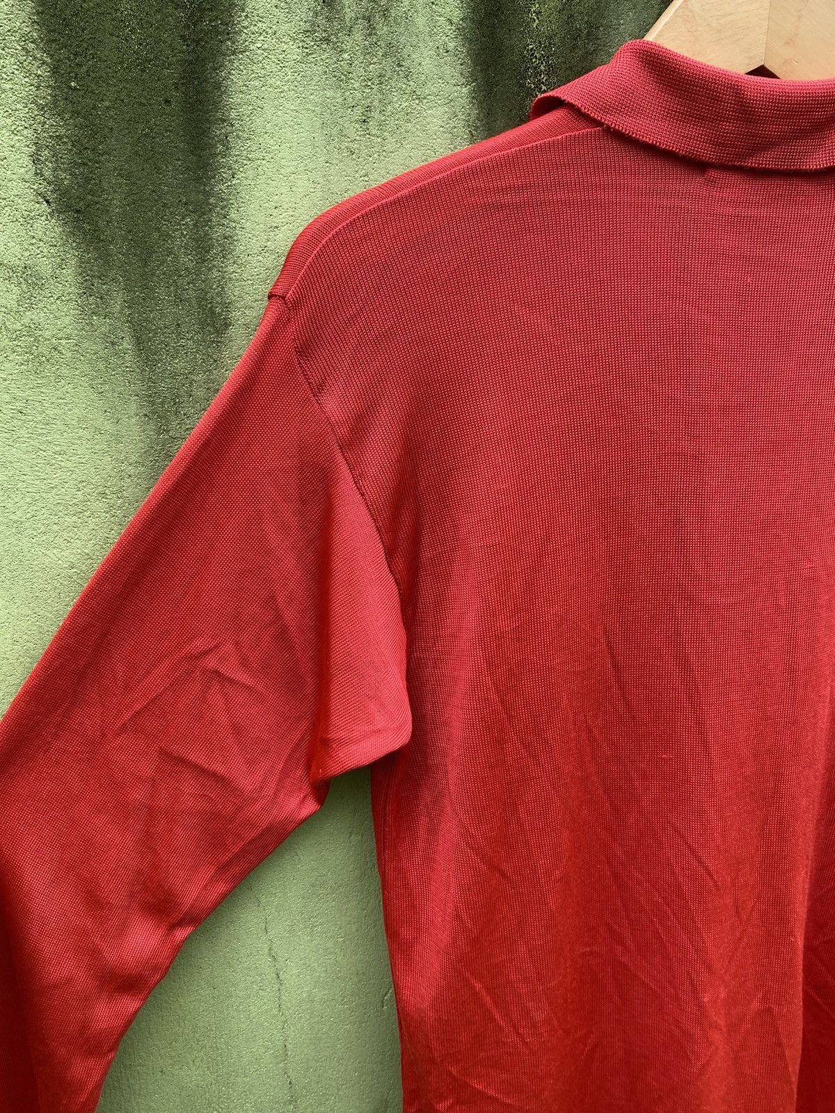 Katharine Hamnett London Katharine Hamnett London Red Buttoned Polo Minimalist Style Size US L / EU 52-54 / 3 - 11 Thumbnail