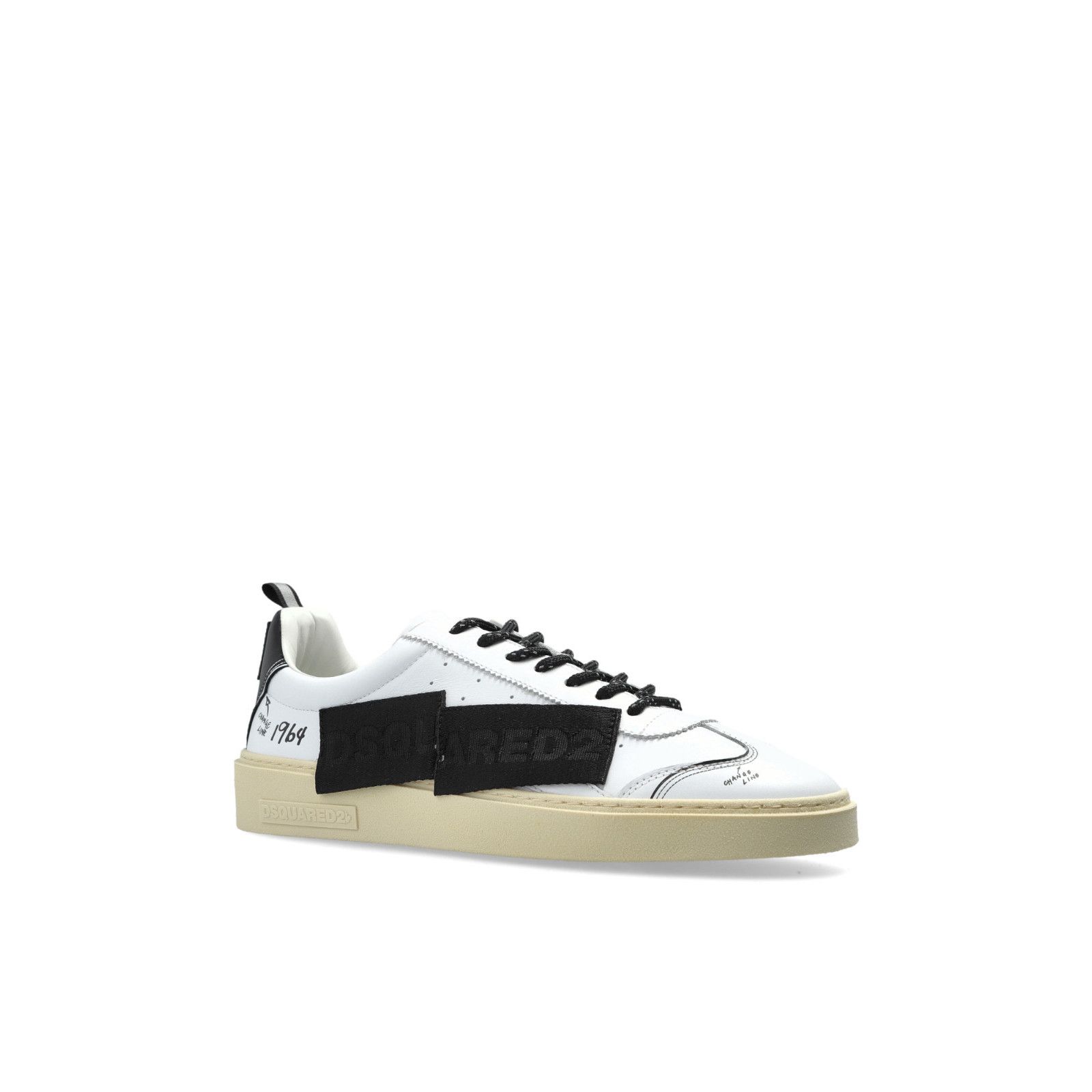 Dsquared2 DSQUARED2 Sprinter White Leather Sneakers New And Authentic Size US 10 / EU 43 - 2 Thumbnail