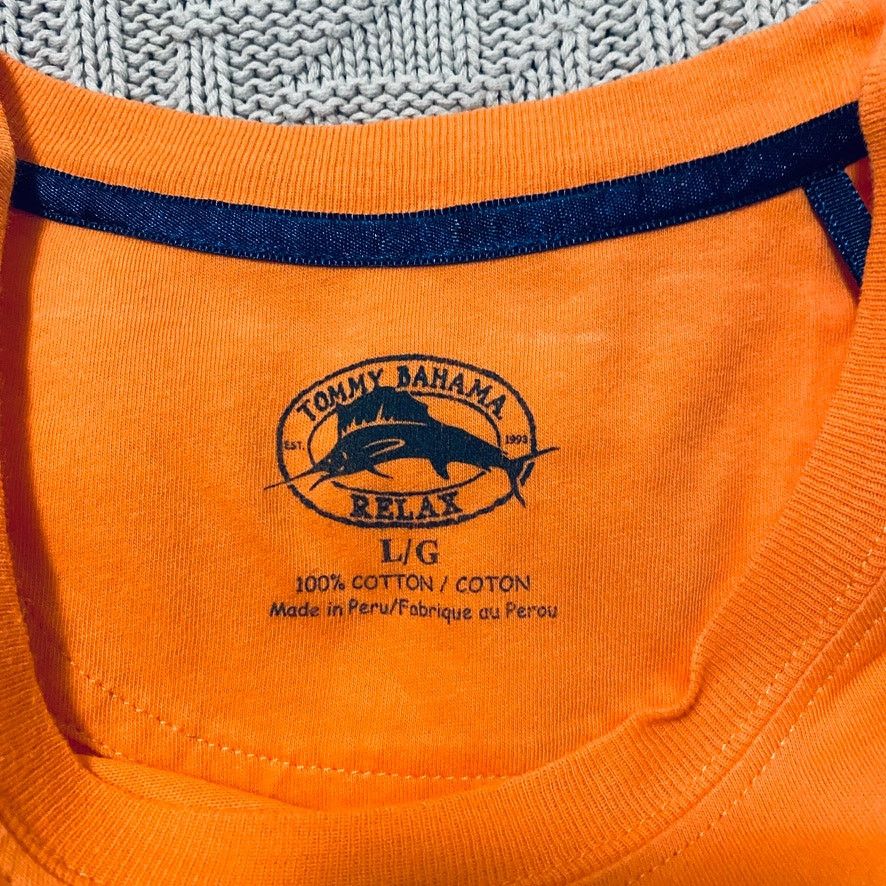 Tommy Bahama Tommy Bahama orange crewneck t-shirt Size US L / EU 52-54 / 3 - 4 Thumbnail