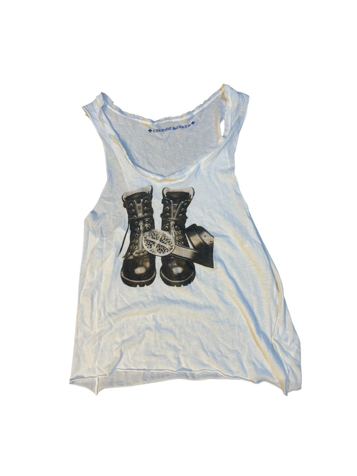 【希少】Chrome Hearts star print Tank Top XL Chrome Hearts Green Horseshoe Logo Tanktop - SRM – SHENGLI