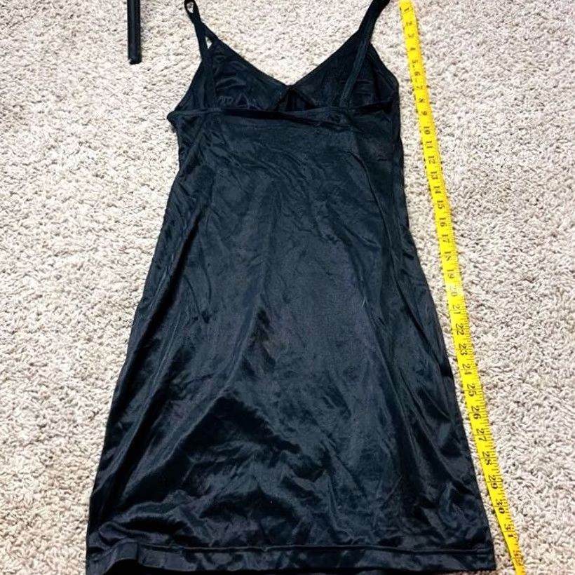 Vintage VINTAGE Relish Slip Mini Dress Black M Women's 90s Boho Short Casual Shirt/Dress Size M / US 6-8 / IT 42-44 - 3 Thumbnail