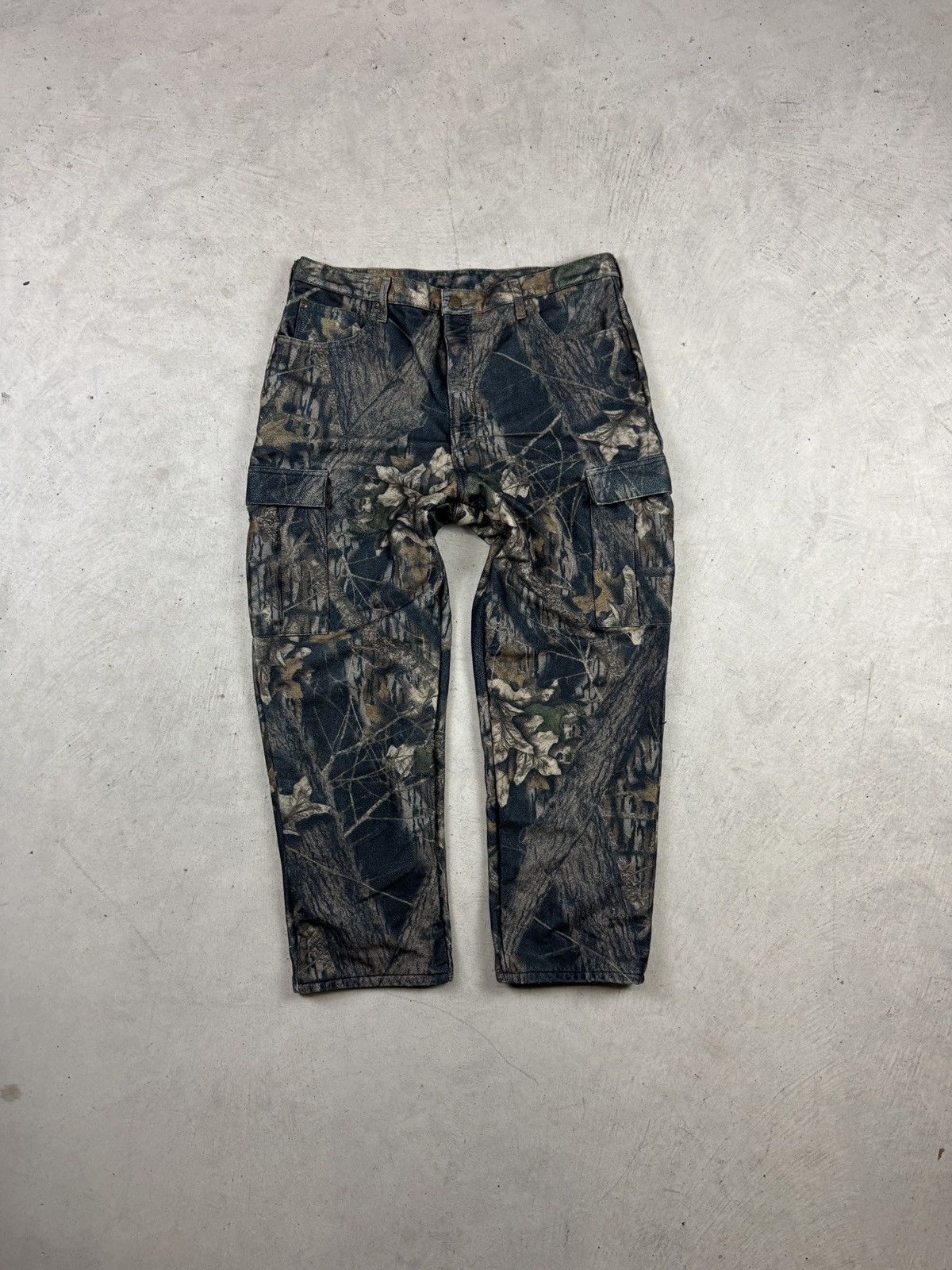 Realtree × Vintage Fleece Camo Cargo Pants Size US 38 / EU 54 - 1 Thumbnail