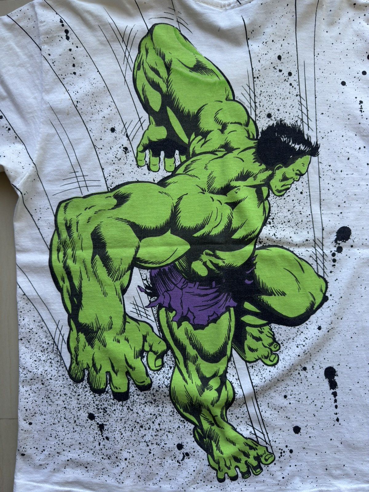 Marvel Comics 1992 The Incredible Hulk Avenger 90s VTG Marvel AOP Shirt Size US XL / EU 56 / 4 - 7 Thumbnail