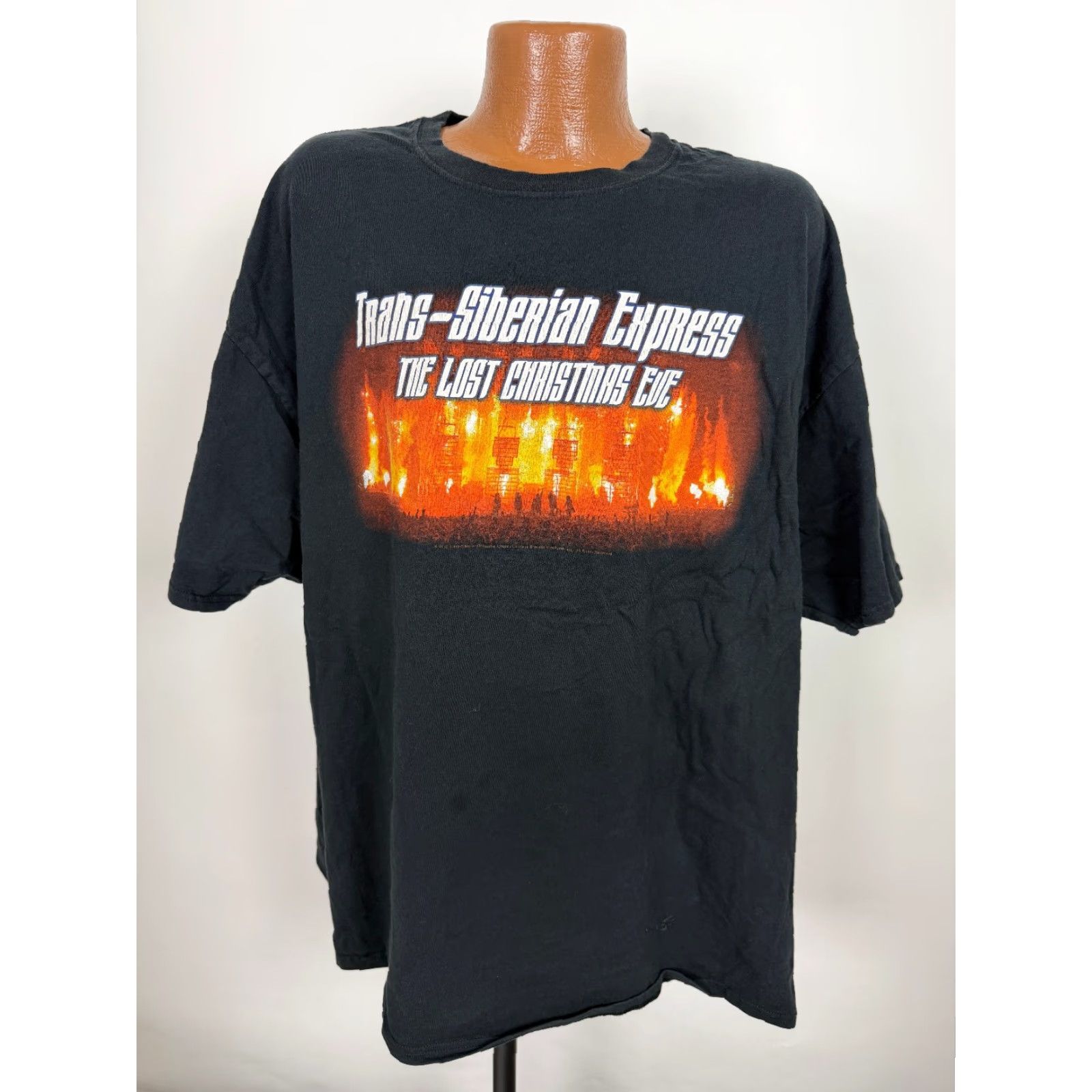 Hanes Trans-Siberian Orchestra Shirt 3XL Hanes Mens T-Shirt Black Christmas Holiday Music Graphic Print Crew Neck Short Sleeve 3XL Size US XXL / EU 58 / 5 - 3 Thumbnail