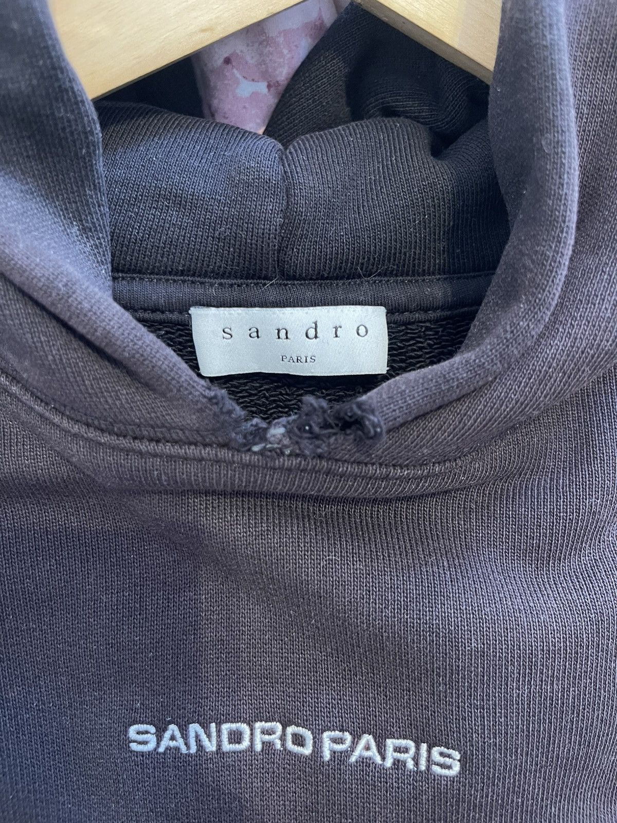 Sandro Faded black Sandro Paris hoodie Size US M / EU 48-50 / 2 - 2 Thumbnail