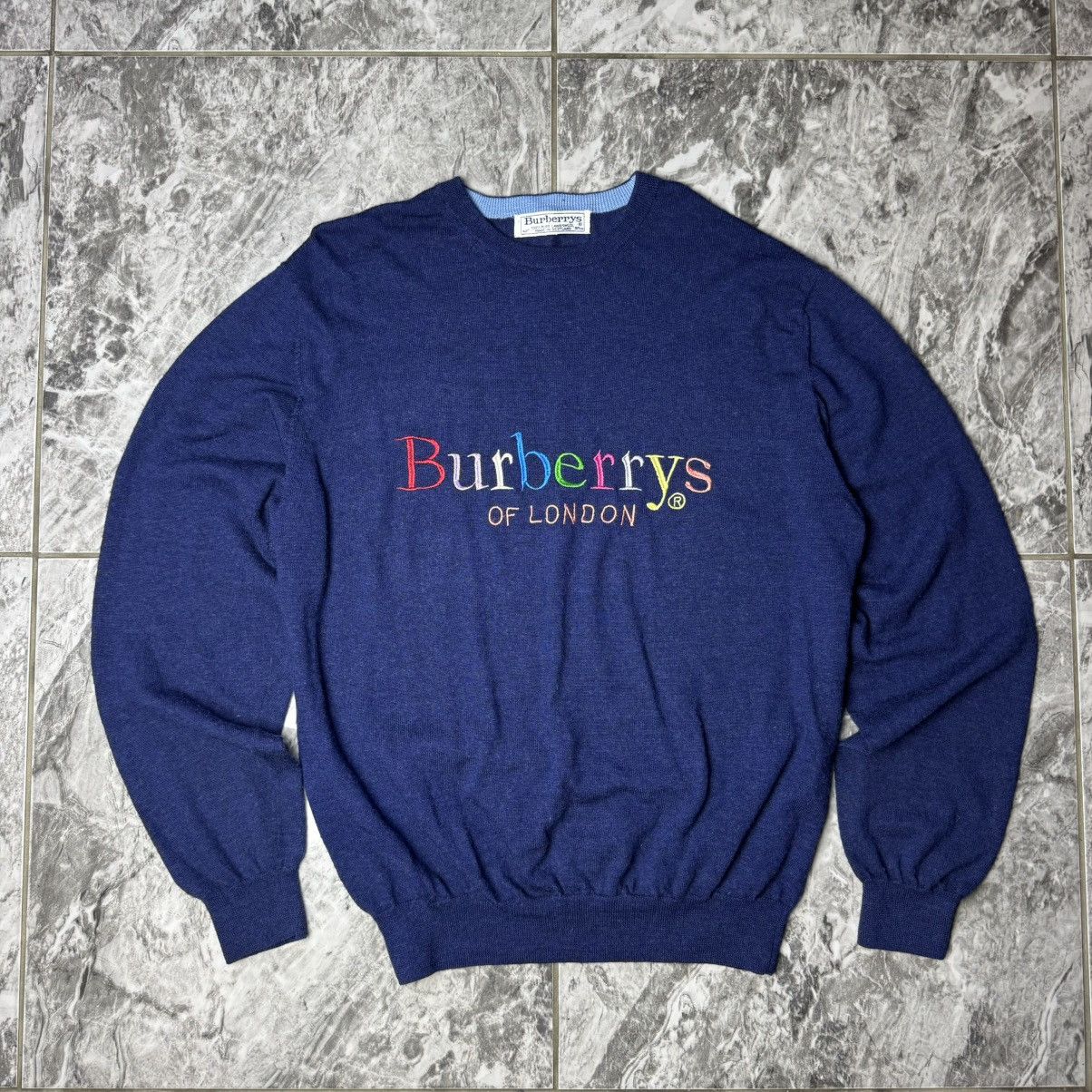 Burberry × Vintage Burberry multicolour sweatshirt vintage Size US M / EU 48-50 / 2 - 1 Thumbnail