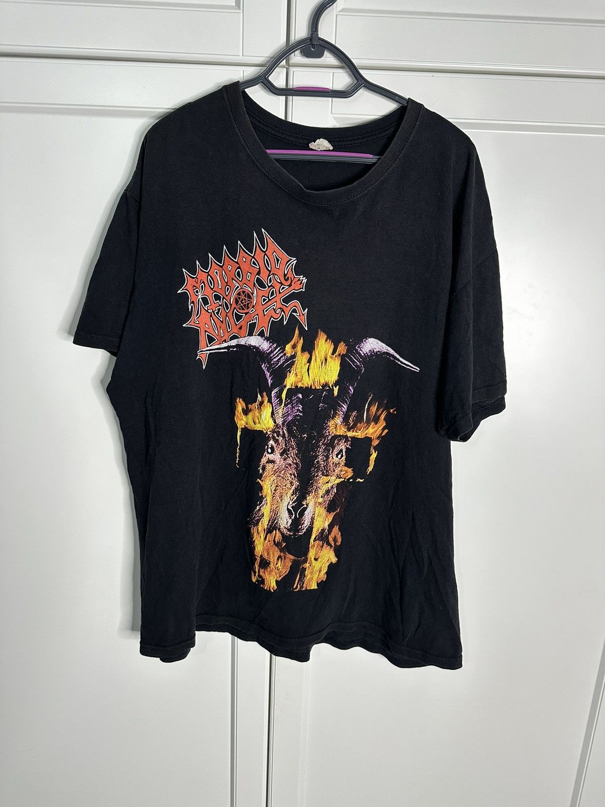 Band Tees Morbid Angel Covenant Flaming Goat Deathmetal T-Shirt Size US XL / EU 56 / 4 - 1 Thumbnail