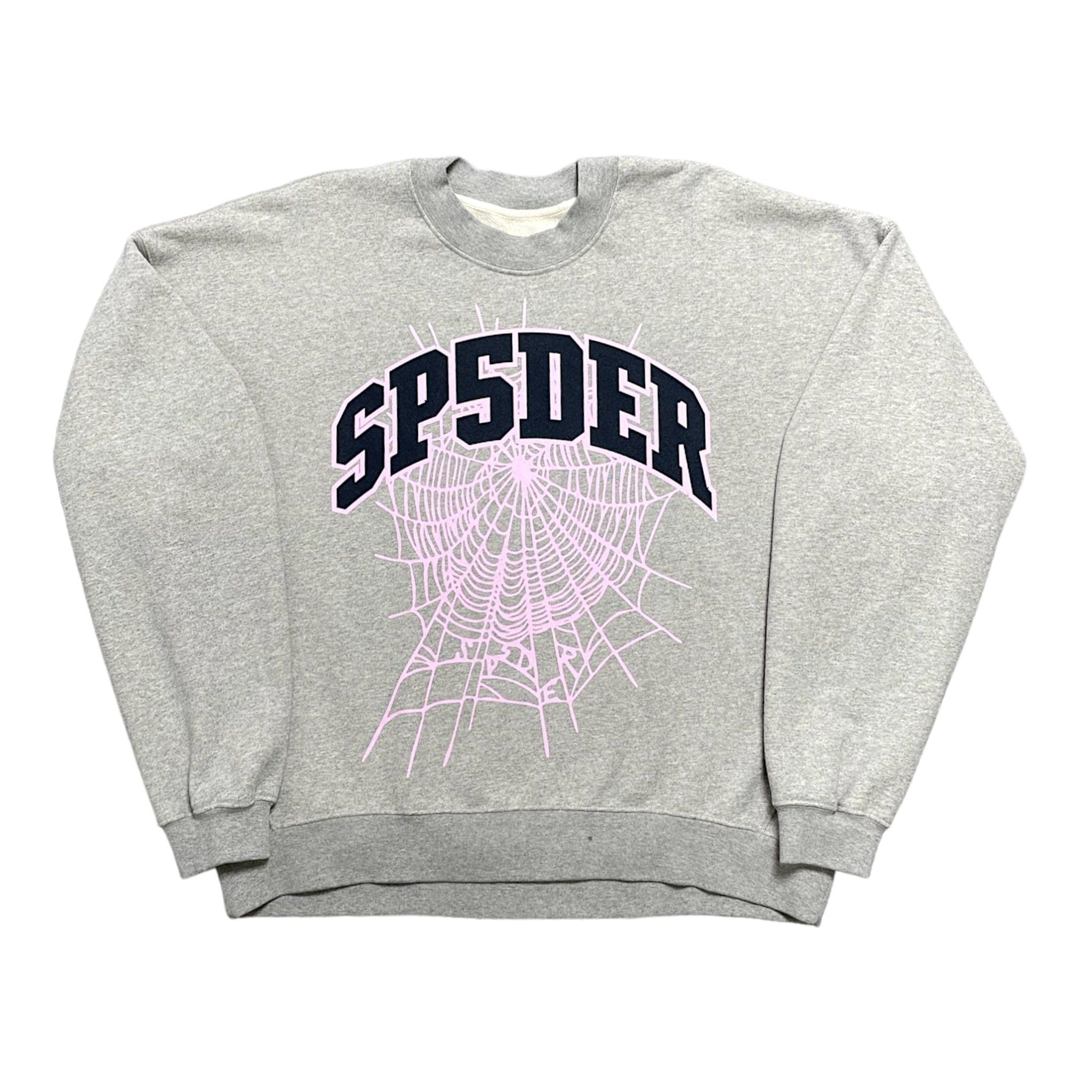 Sp5der × Young Thug Sp5der Web Hoodie Grey | Grailed