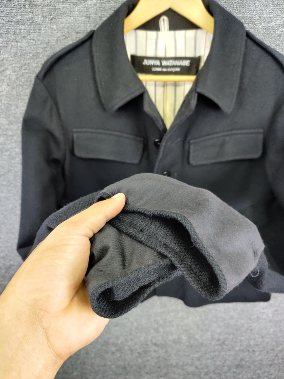 Junya Watanabe Vintage Junya Watanabe Comme Des Garcons Wool Coat Jacket Size US M / EU 48-50 / 2 - 11 Thumbnail