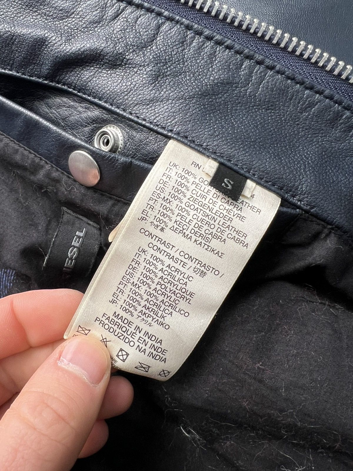 Diesel Diesel streetwear leather jacket Size US S / EU 44-46 / 1 - 8 Thumbnail