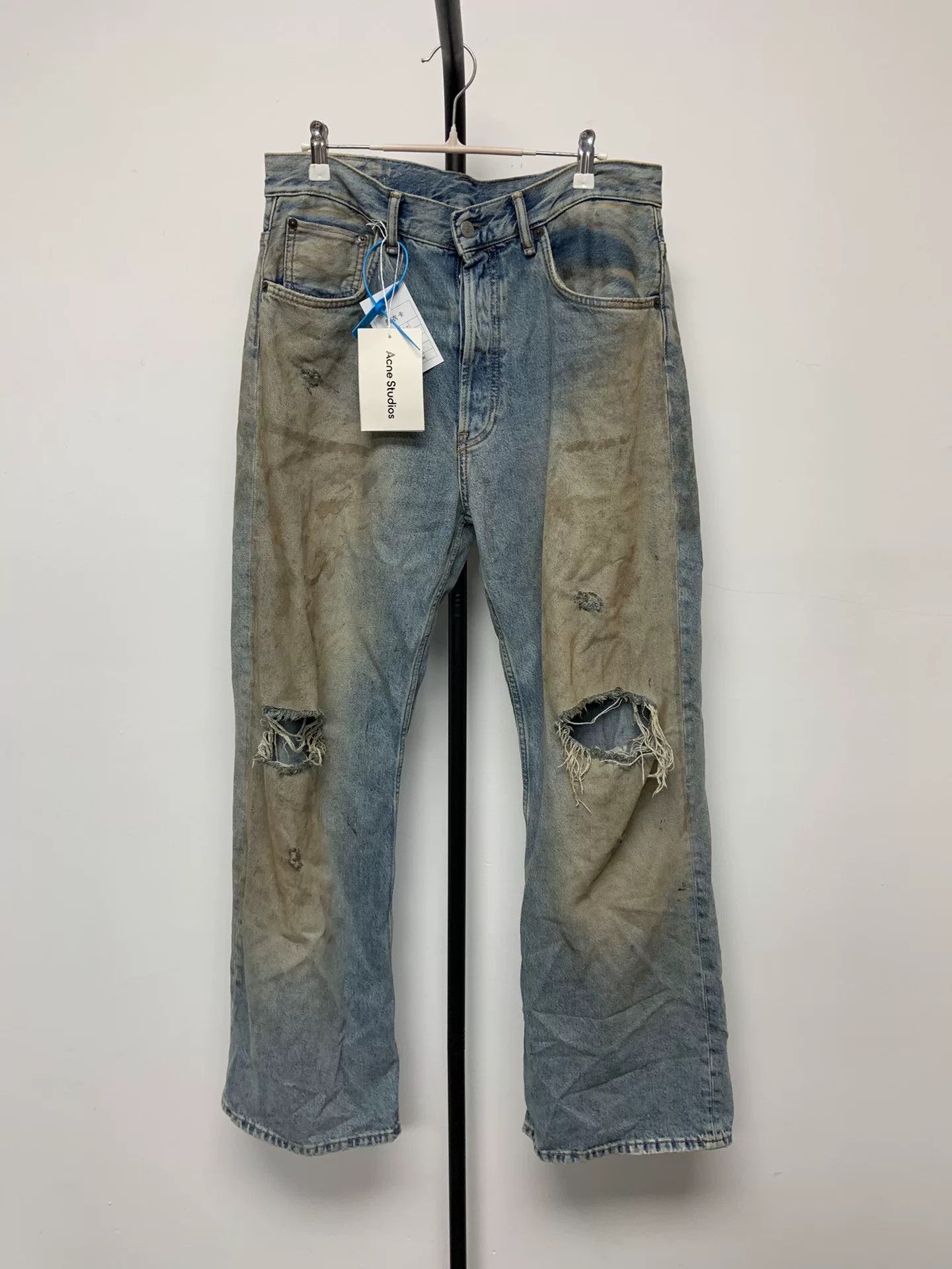Acne Studios acne studios blue oversized wide-leg jeans Size US 32 / EU 48 - 1 Thumbnail