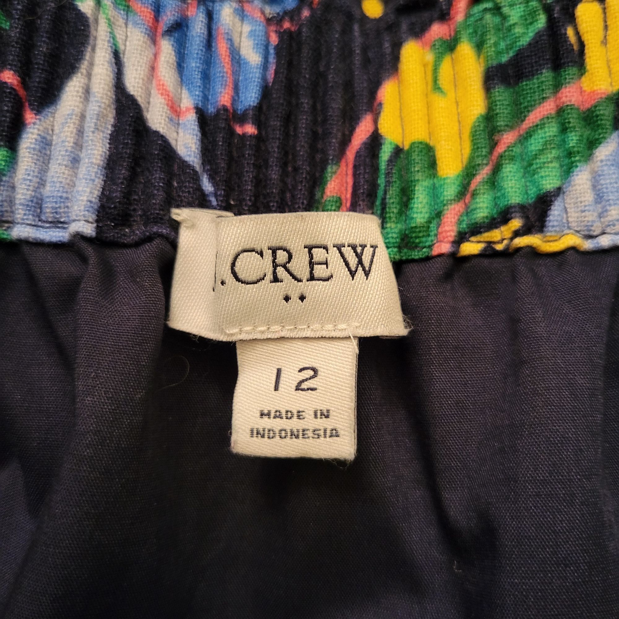 J.Crew J.Crew Floral Paper Bag Waist Mini Skirt 12 Linen Blend Pock Size 34" / US 12 / IT 48 - 4 Thumbnail